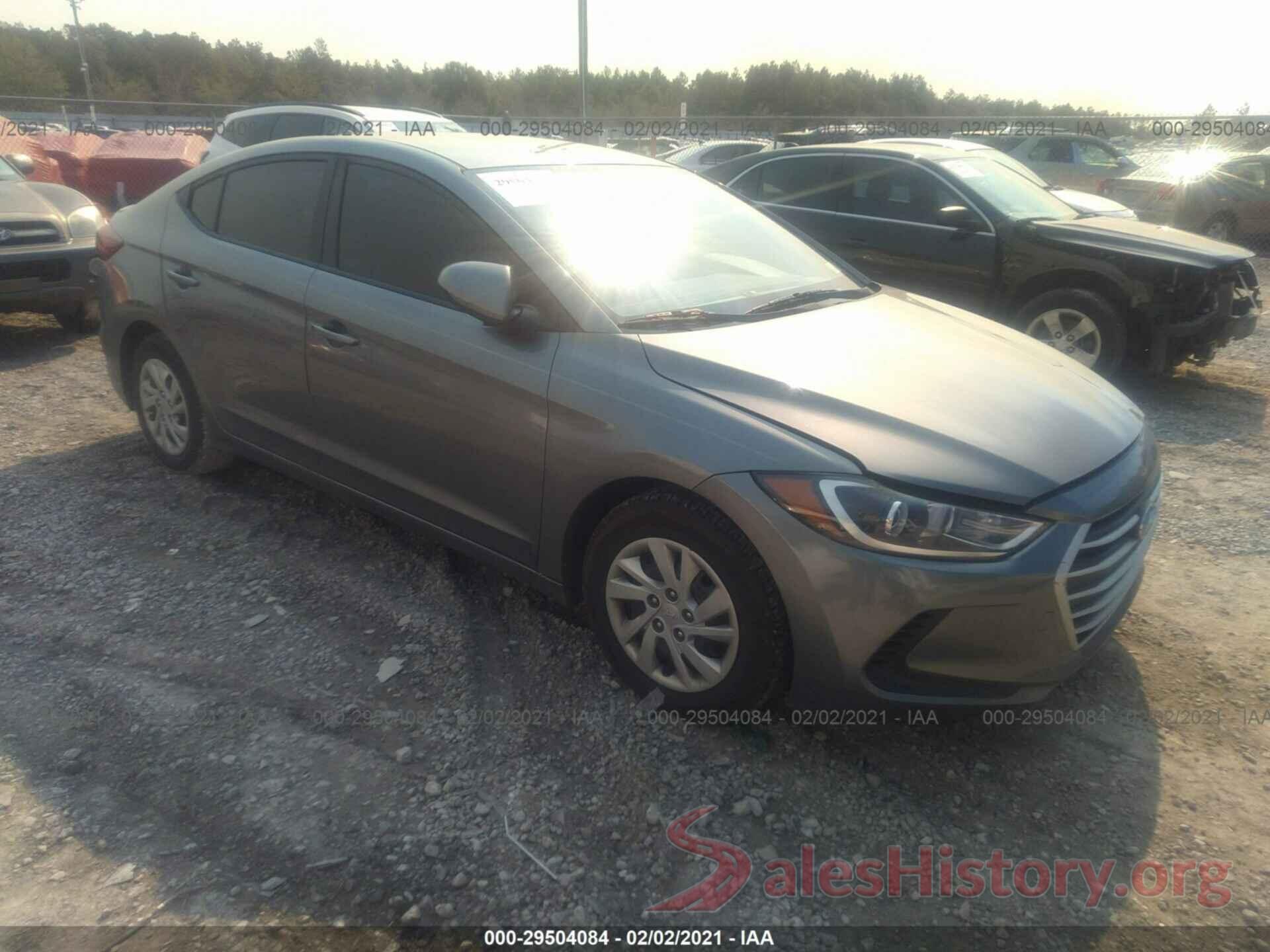 KMHD74LFXHU391386 2017 HYUNDAI ELANTRA