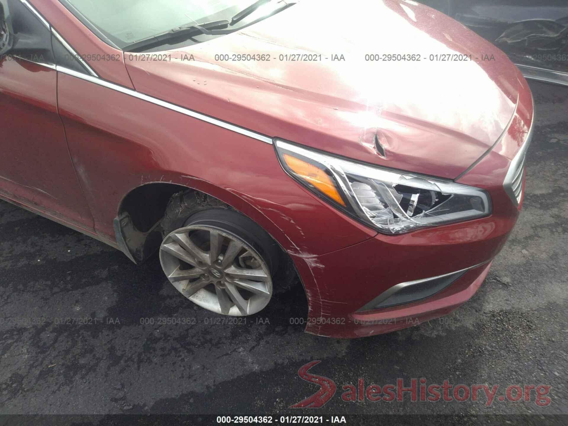 5NPE24AF4GH430427 2016 HYUNDAI SONATA