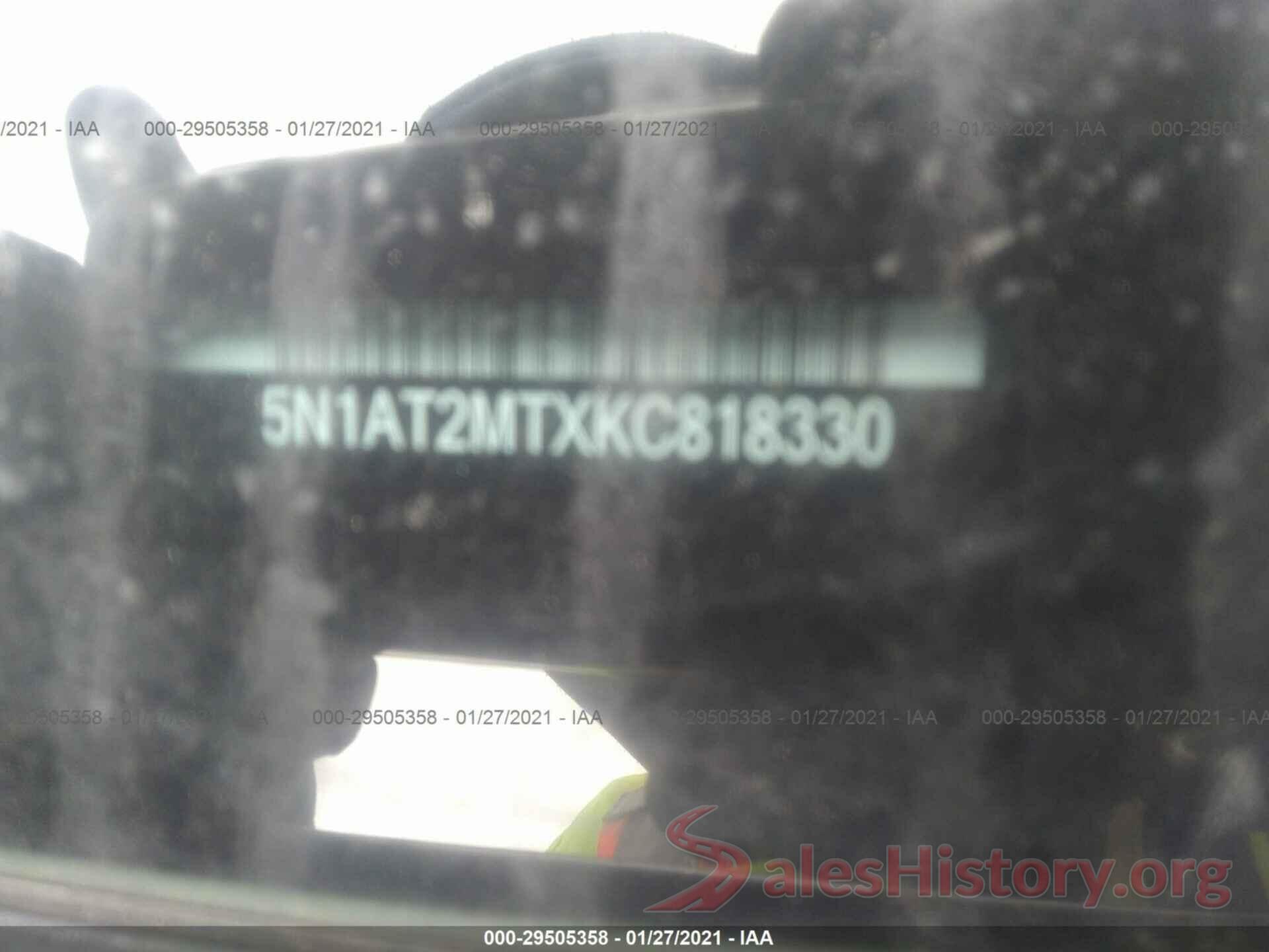 5N1AT2MTXKC818330 2019 NISSAN ROGUE