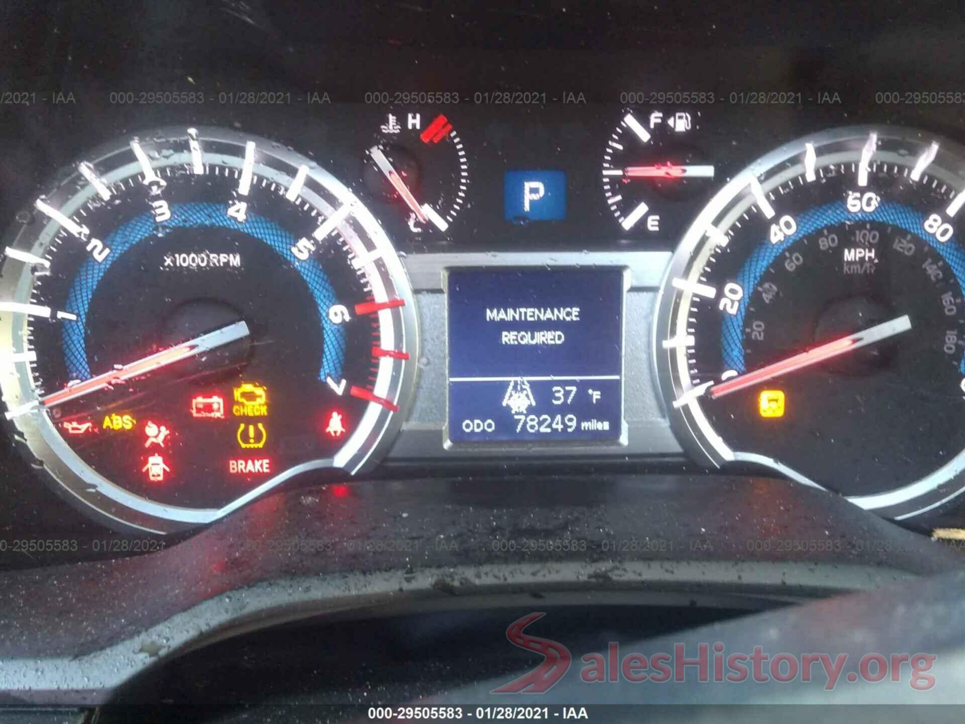 JTEBU5JR1G5384967 2016 TOYOTA 4RUNNER