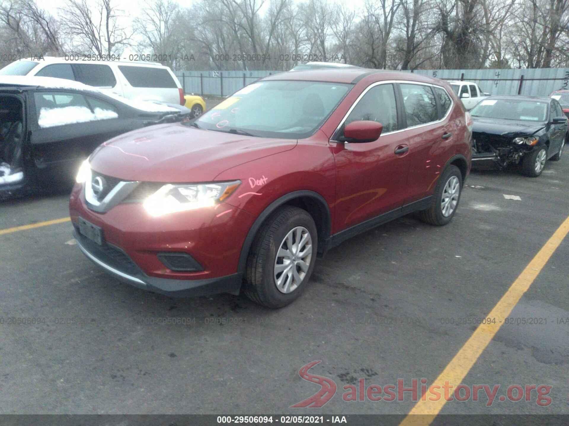 KNMAT2MV3GP597062 2016 NISSAN ROGUE