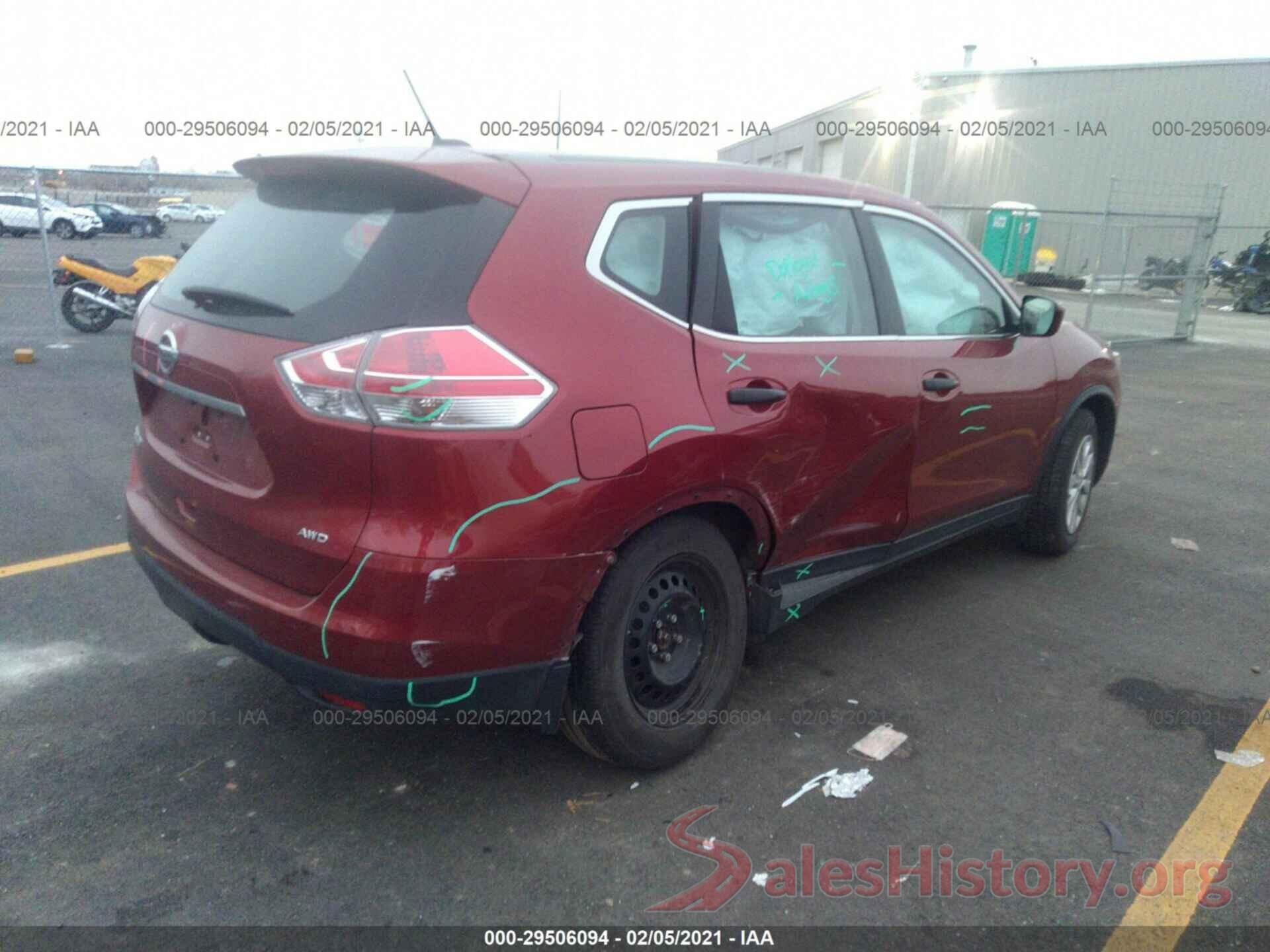 KNMAT2MV3GP597062 2016 NISSAN ROGUE