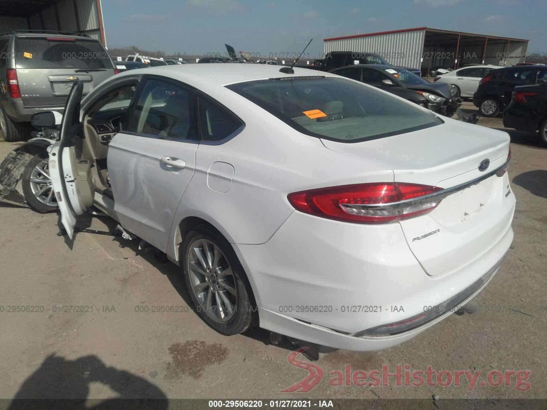 3FA6P0LU9HR181833 2017 FORD FUSION