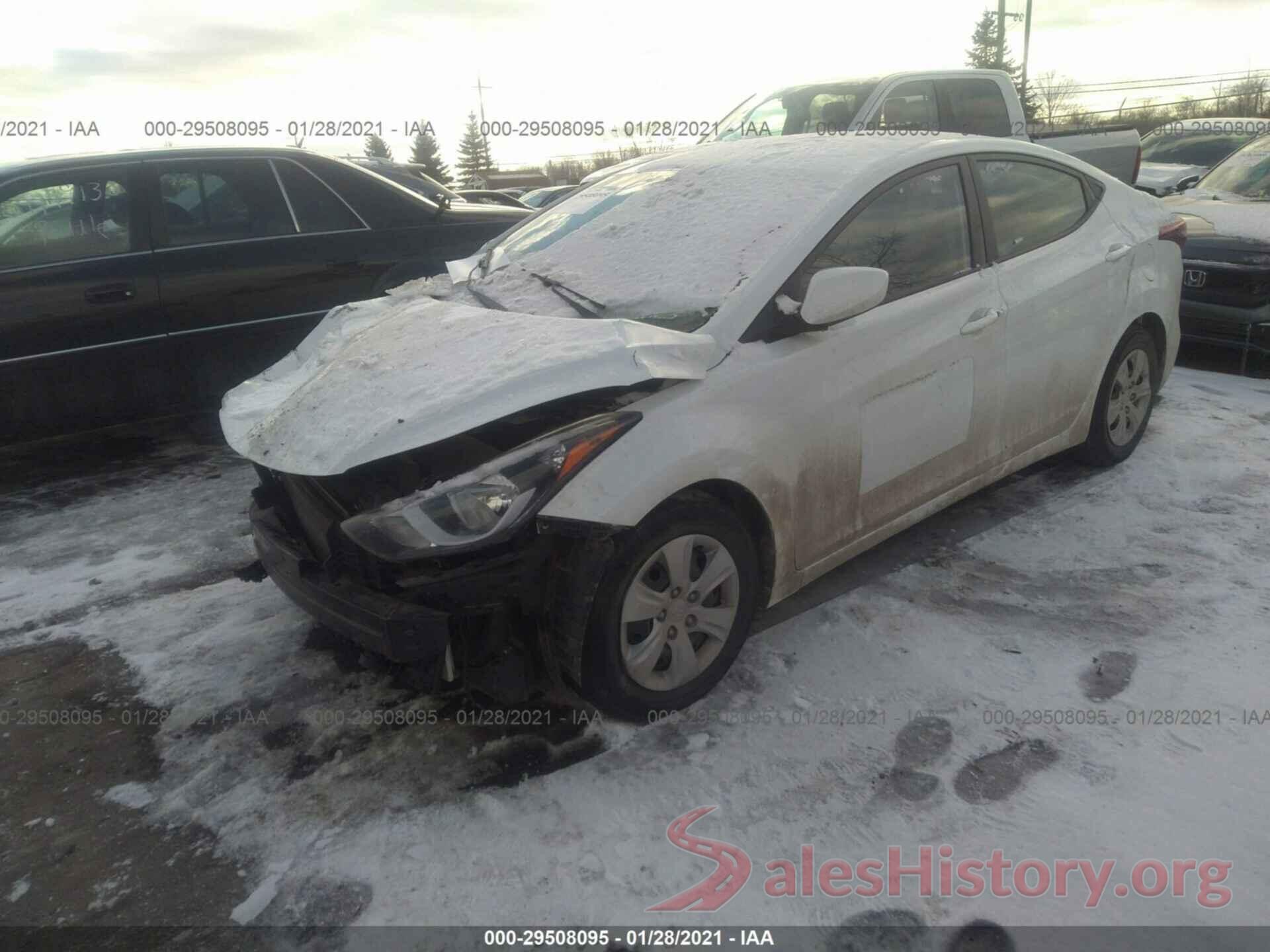 5NPDH4AE6GH704034 2016 HYUNDAI ELANTRA