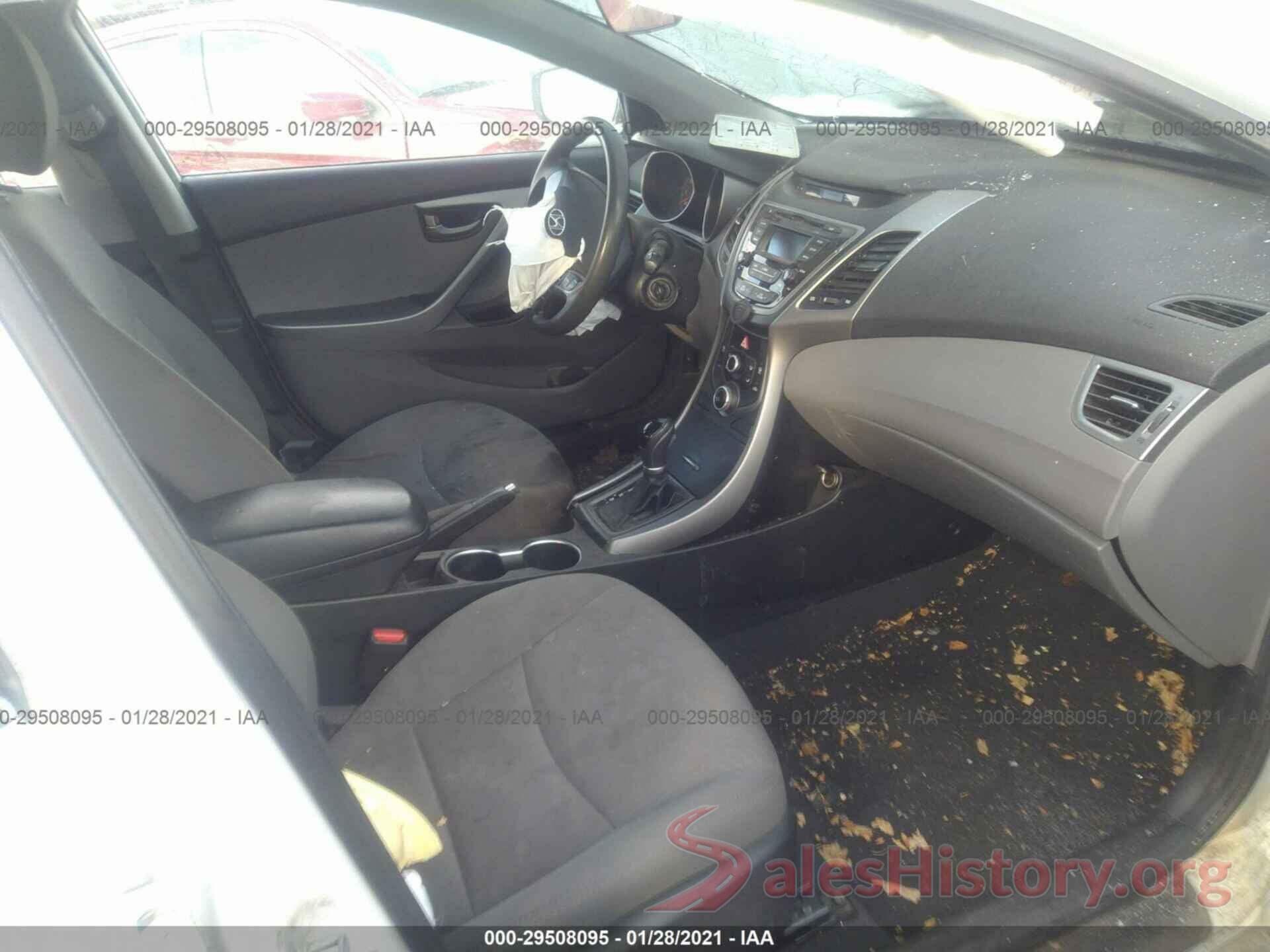 5NPDH4AE6GH704034 2016 HYUNDAI ELANTRA