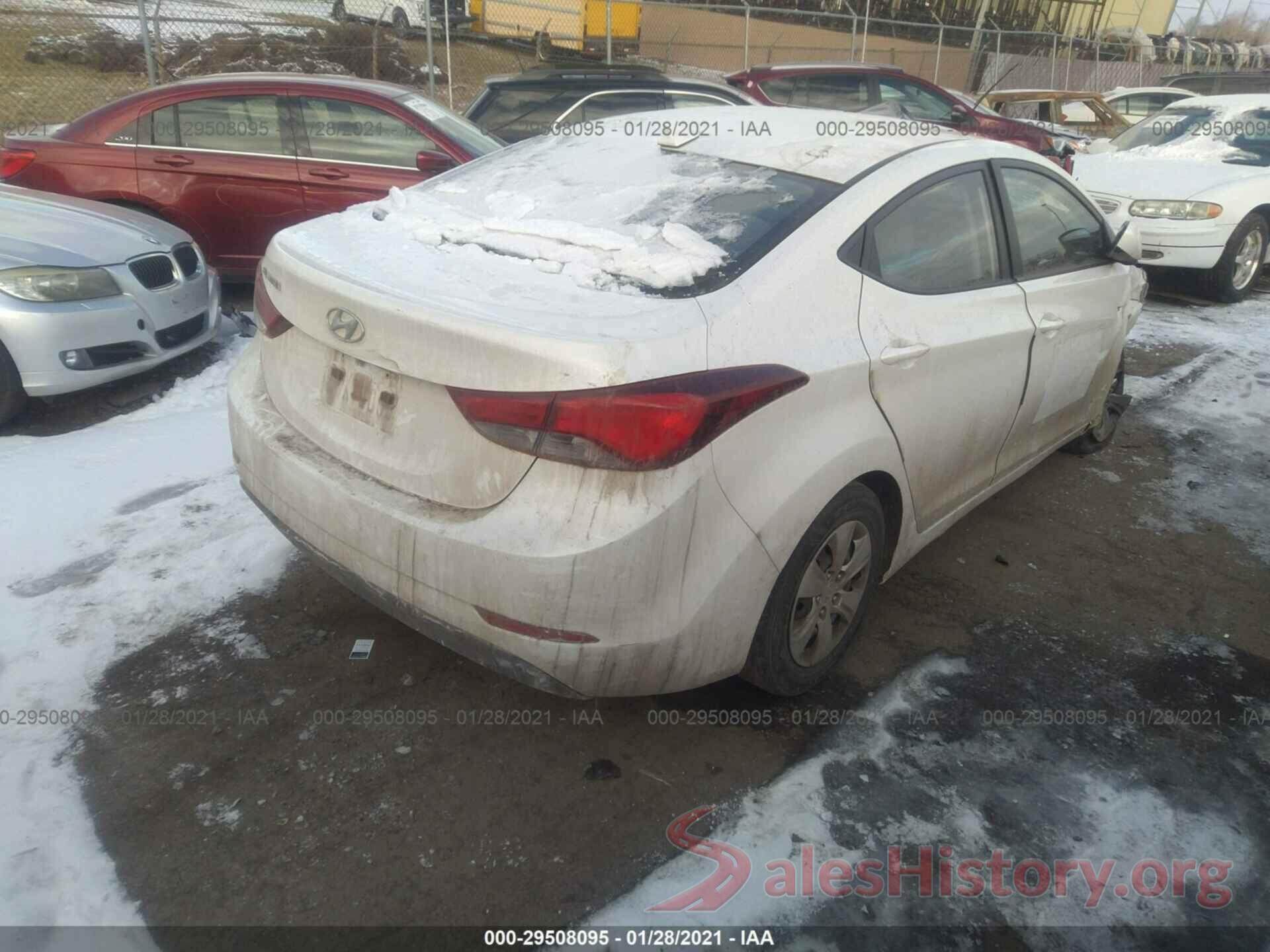 5NPDH4AE6GH704034 2016 HYUNDAI ELANTRA