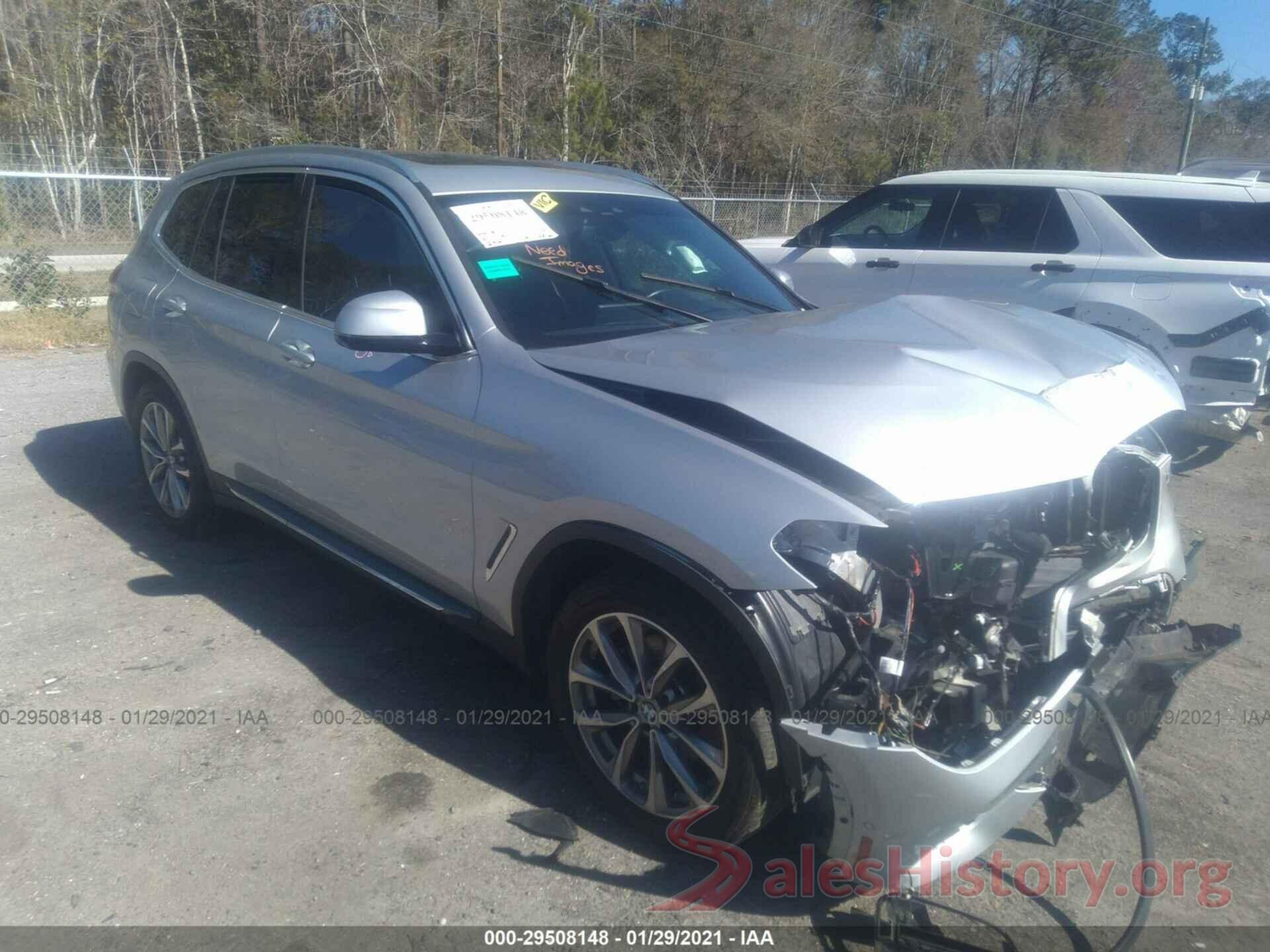 5UXTR7C50KLR44657 2019 BMW X3