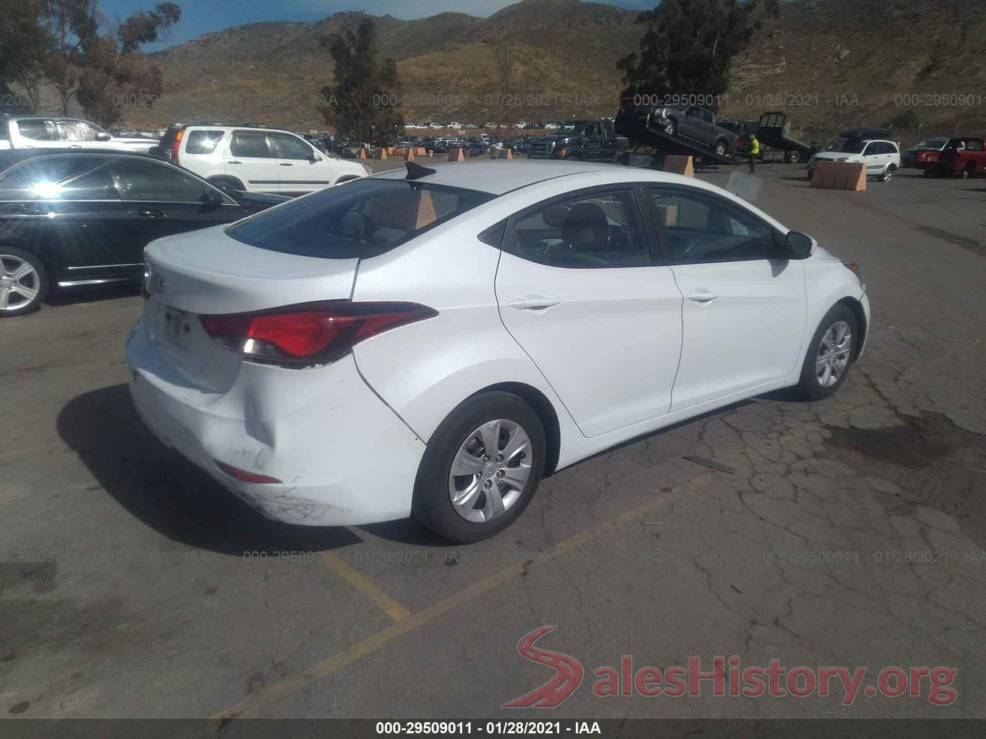 5NPDH4AE7GH699099 2016 HYUNDAI ELANTRA