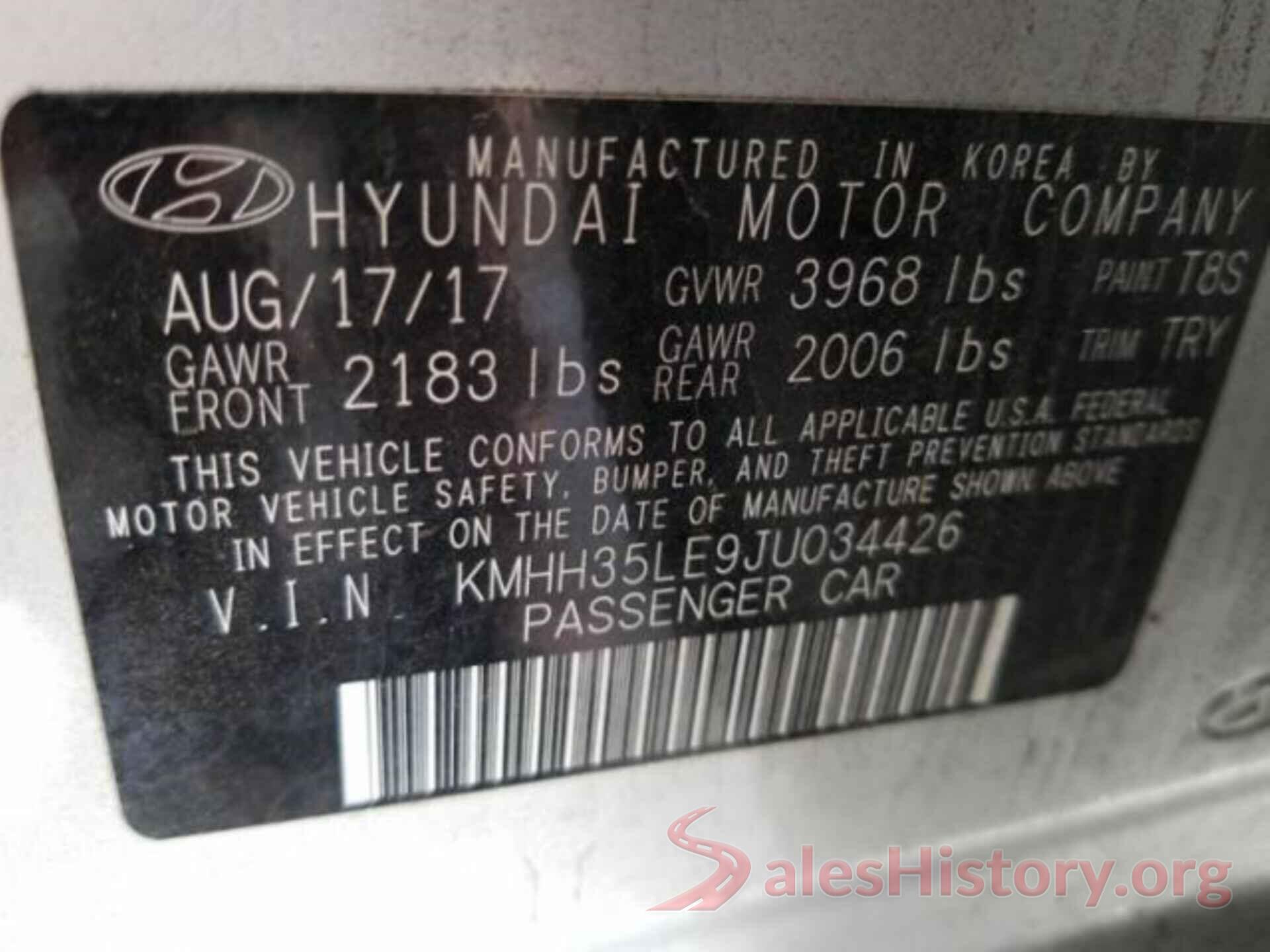 KMHH35LE9JU034426 2018 HYUNDAI ELANTRA GT