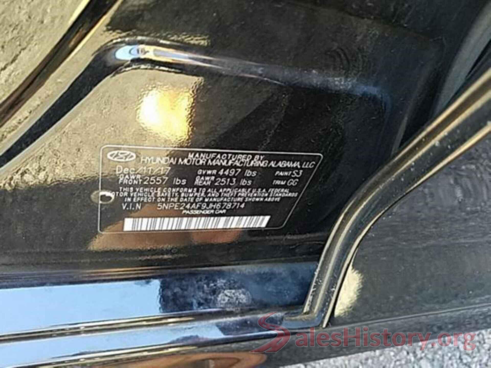 5NPE24AF9JH678714 2018 HYUNDAI SONATA