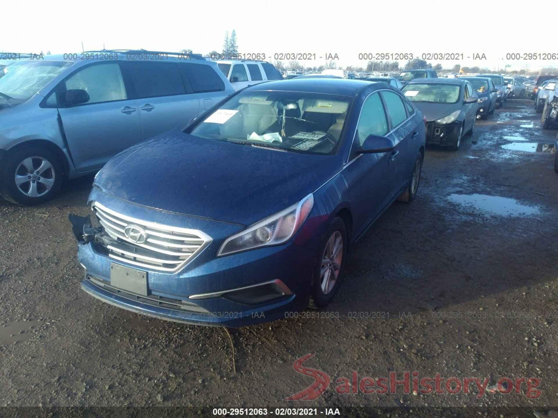 5NPE24AF4GH374800 2016 HYUNDAI SONATA