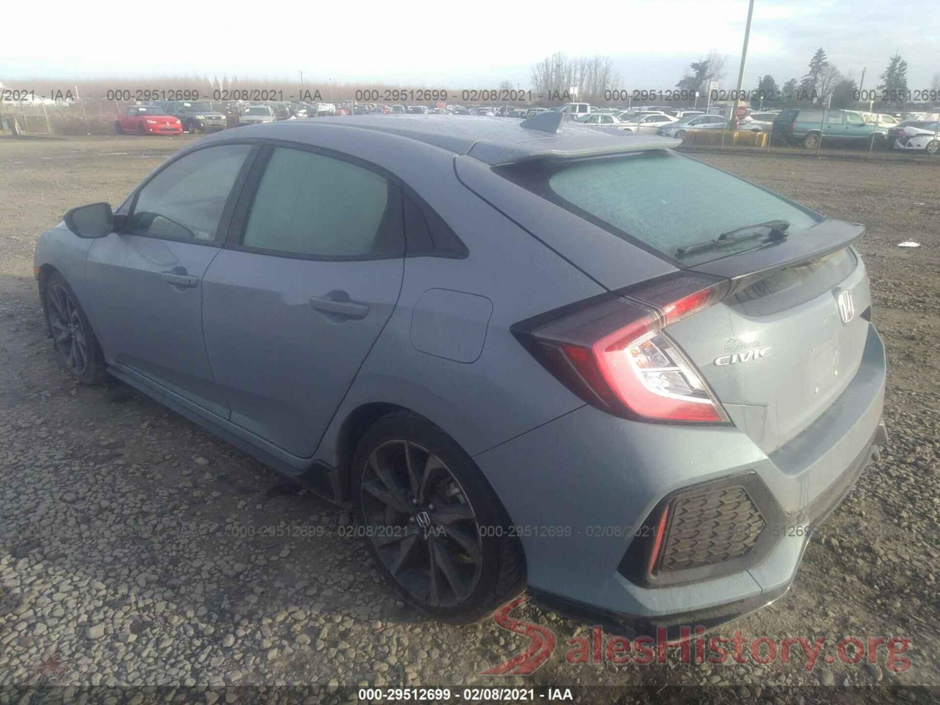 SHHFK7G43JU217081 2018 HONDA CIVIC HATCHBACK