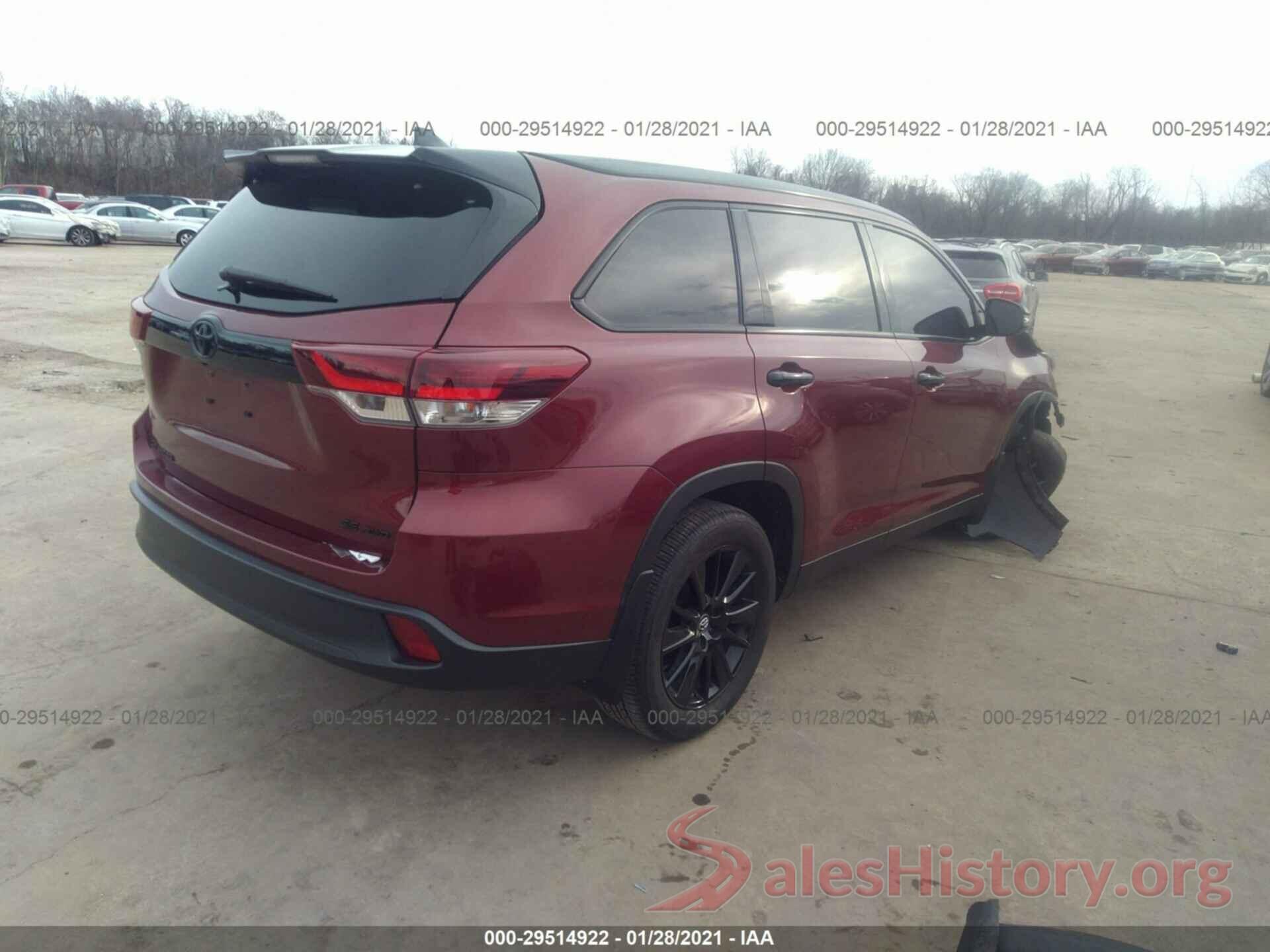 5TDJZRFH1KS988028 2019 TOYOTA HIGHLANDER