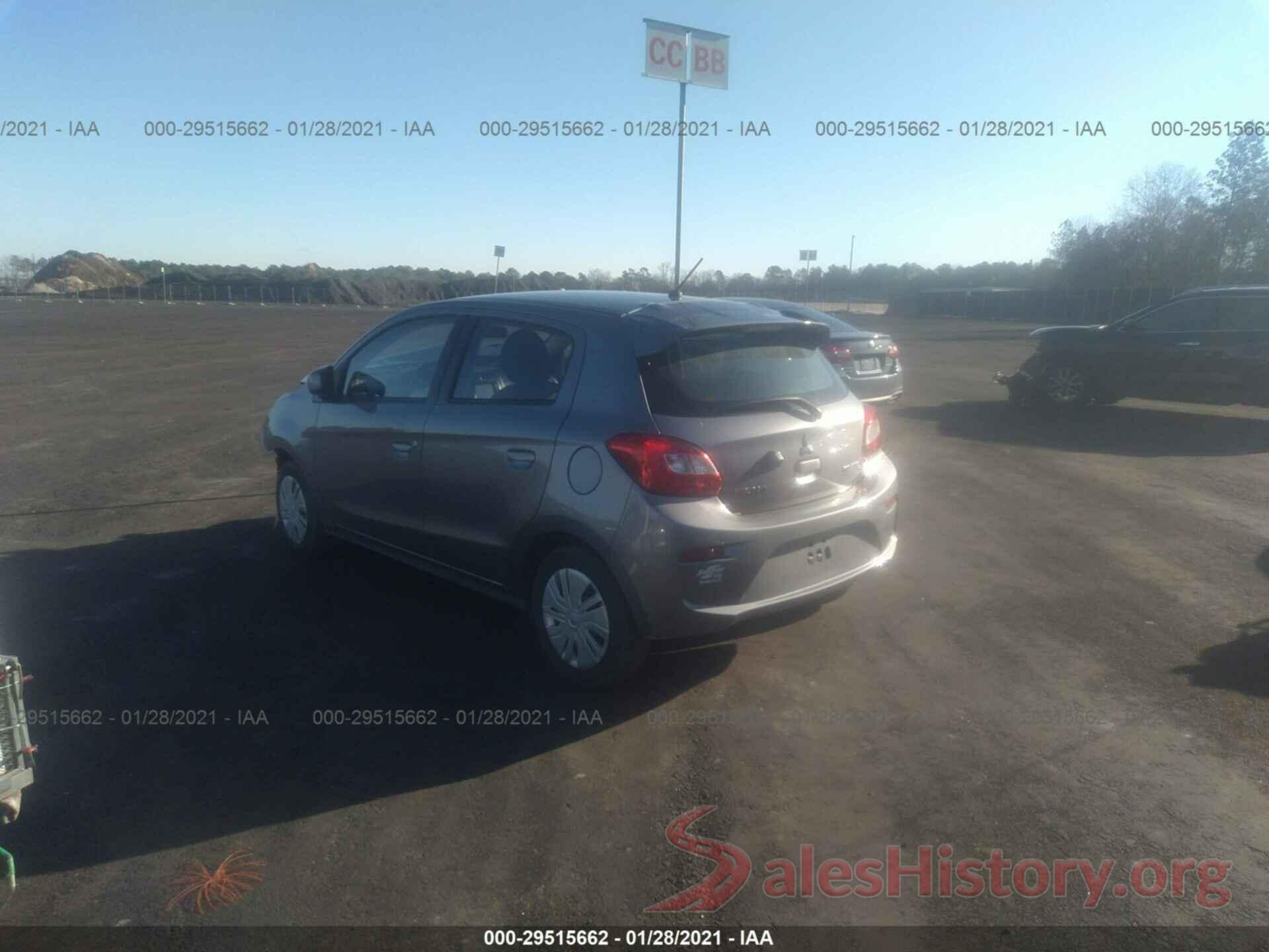 ML32A3HJ3KH012686 2019 MITSUBISHI MIRAGE