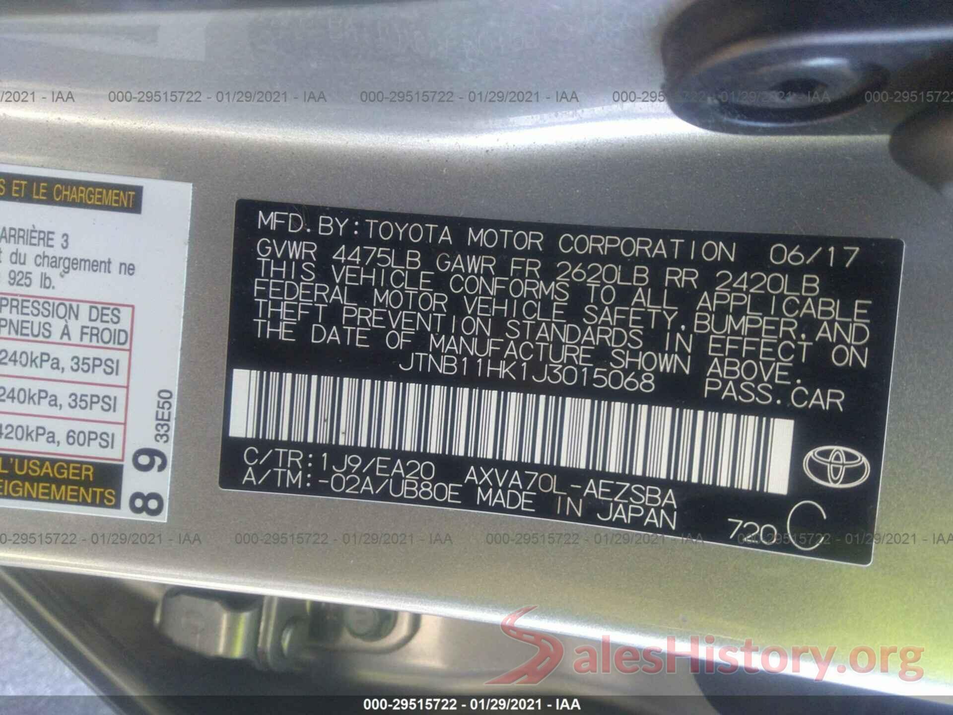 JTNB11HK1J3015068 2018 TOYOTA CAMRY