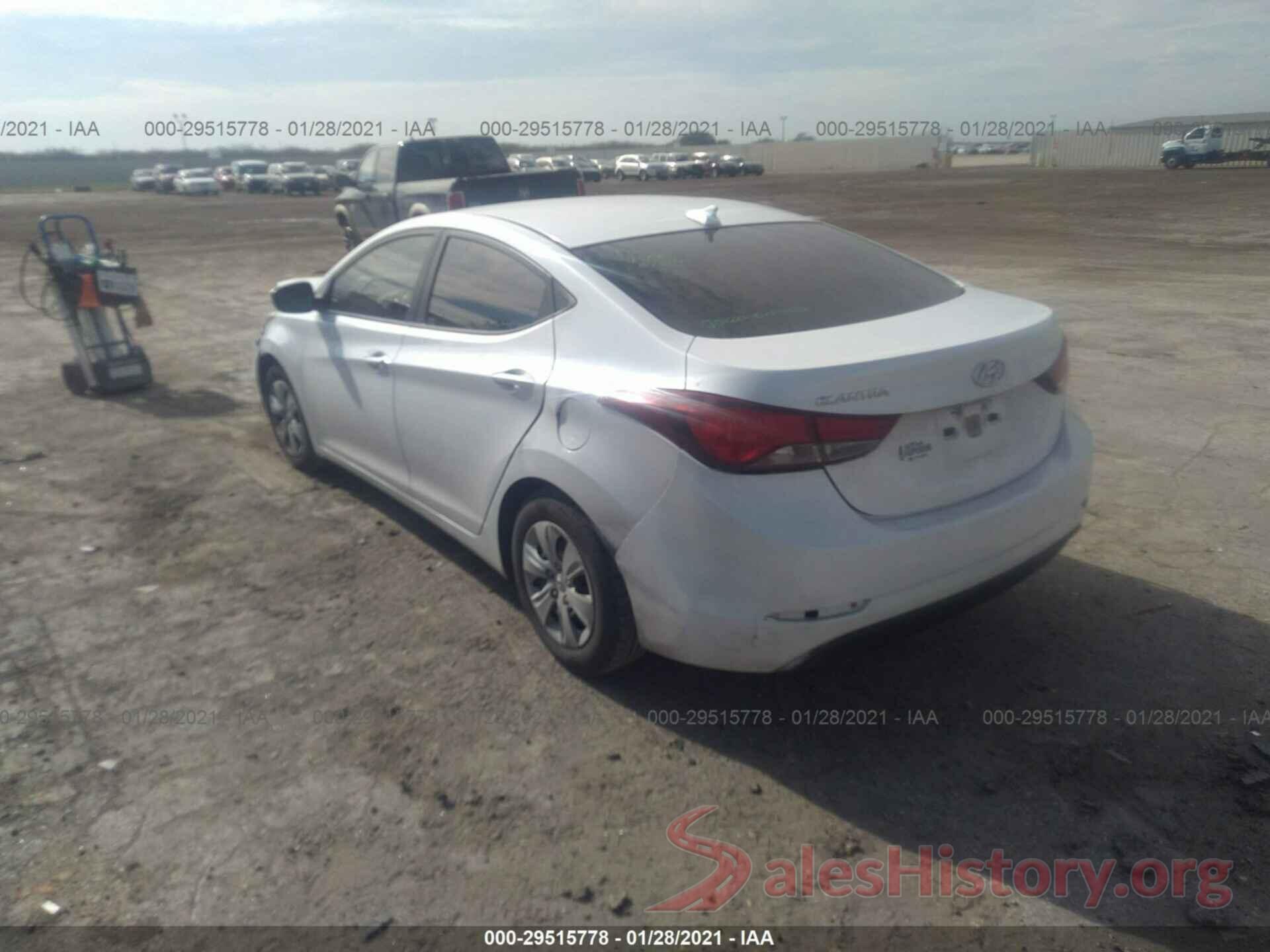 5NPDH4AE7GH666930 2016 HYUNDAI ELANTRA