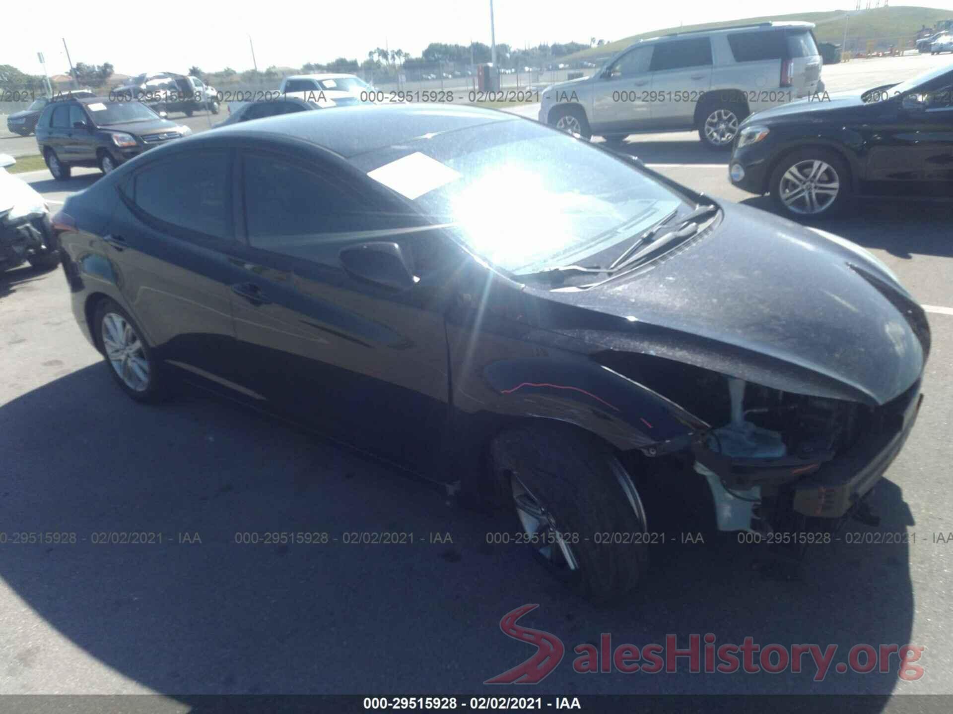 KMHDH4AE0GU487663 2016 HYUNDAI ELANTRA