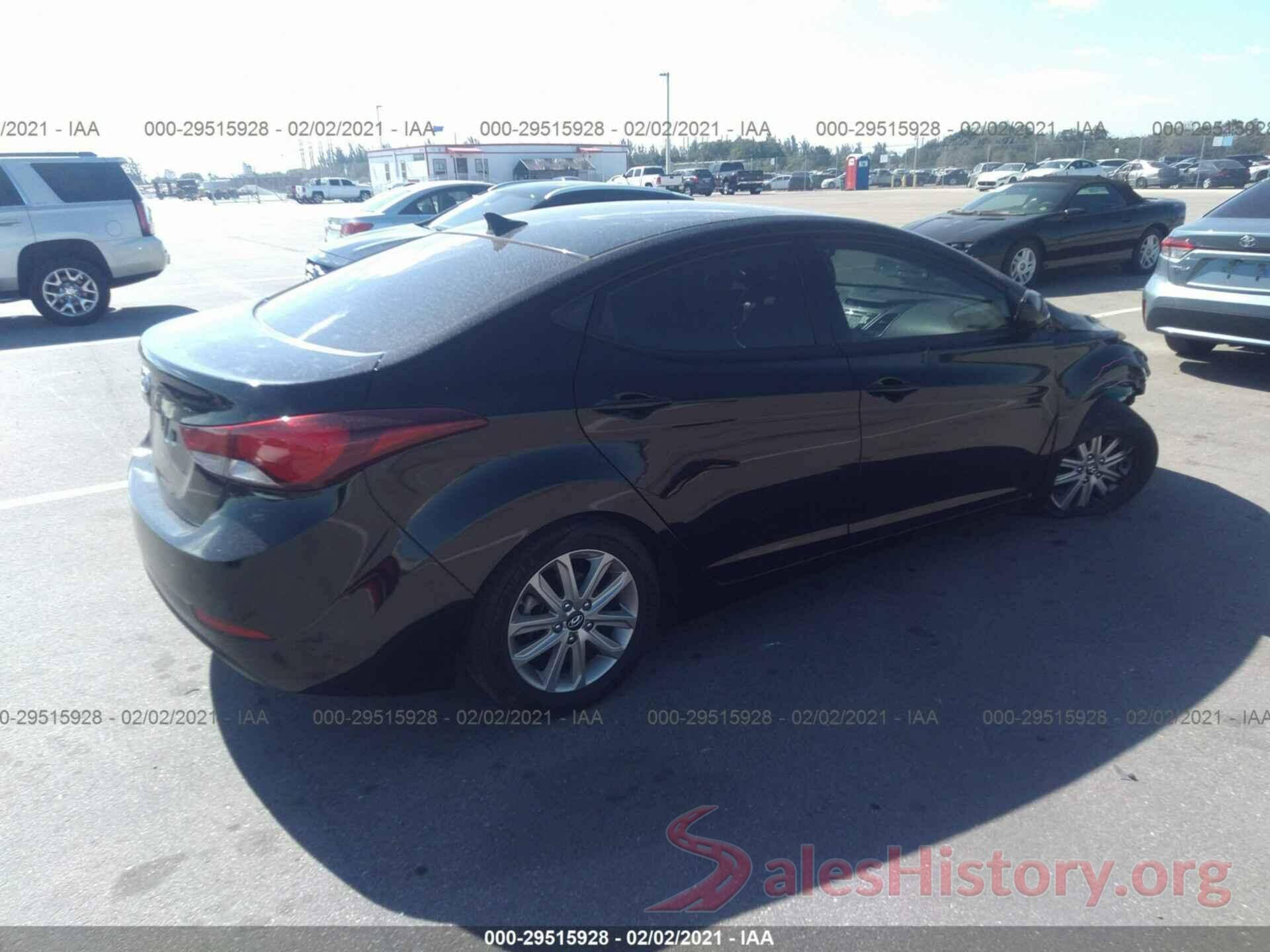 KMHDH4AE0GU487663 2016 HYUNDAI ELANTRA