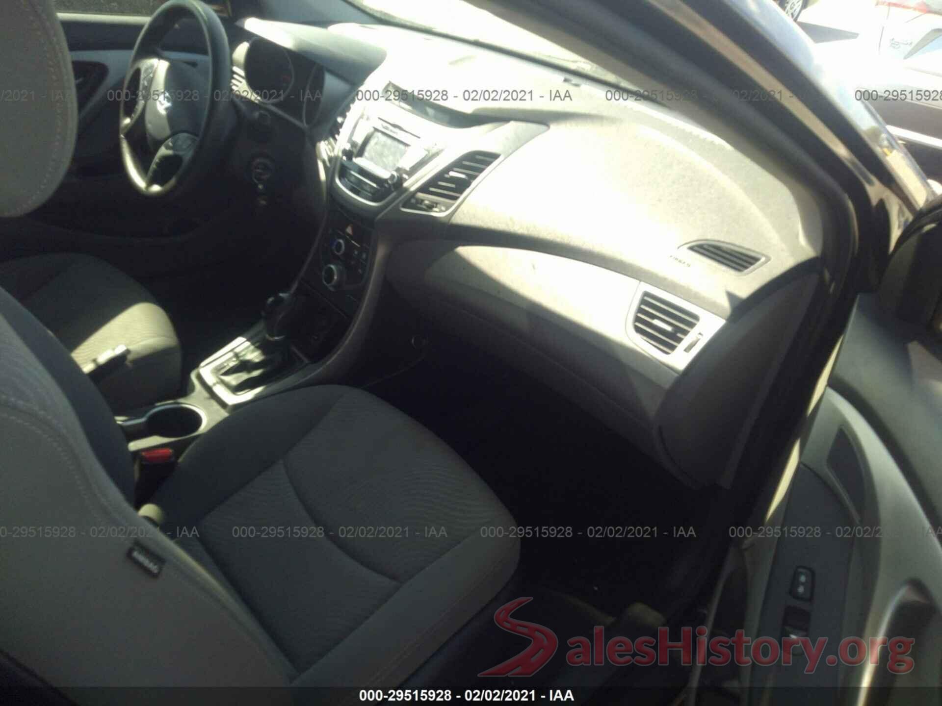 KMHDH4AE0GU487663 2016 HYUNDAI ELANTRA