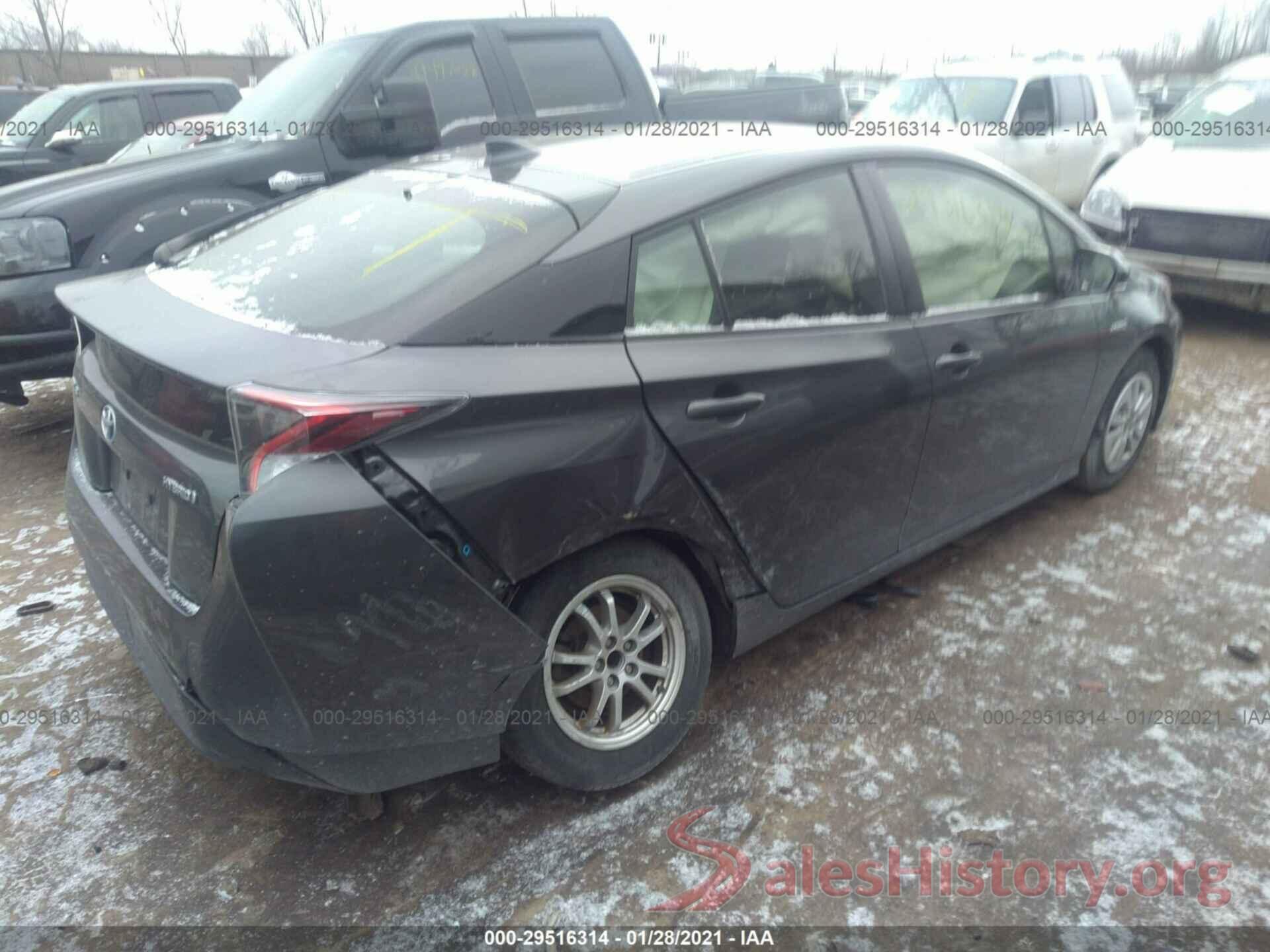 JTDKBRFU8H3543334 2017 TOYOTA PRIUS