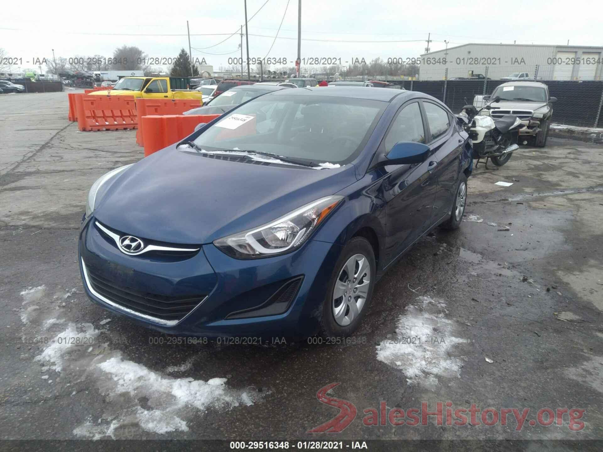 5NPDH4AE9GH718994 2016 HYUNDAI ELANTRA