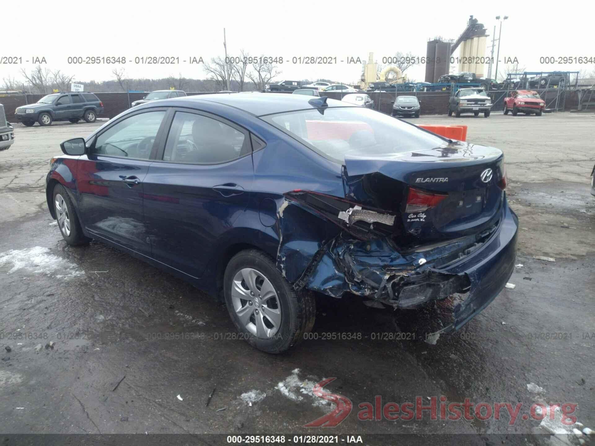 5NPDH4AE9GH718994 2016 HYUNDAI ELANTRA