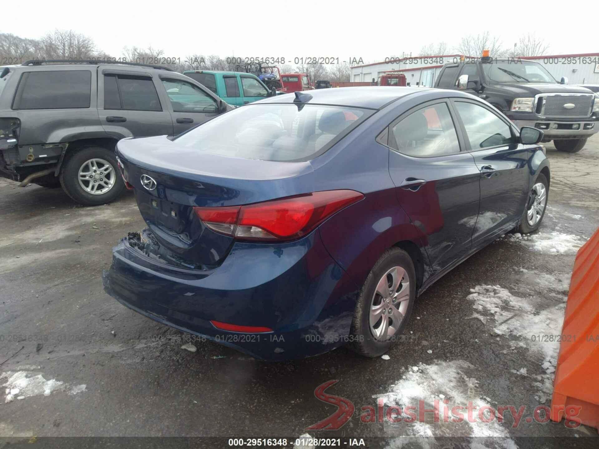 5NPDH4AE9GH718994 2016 HYUNDAI ELANTRA