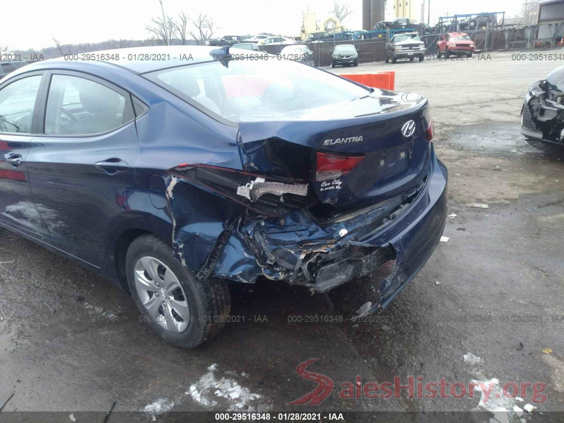 5NPDH4AE9GH718994 2016 HYUNDAI ELANTRA