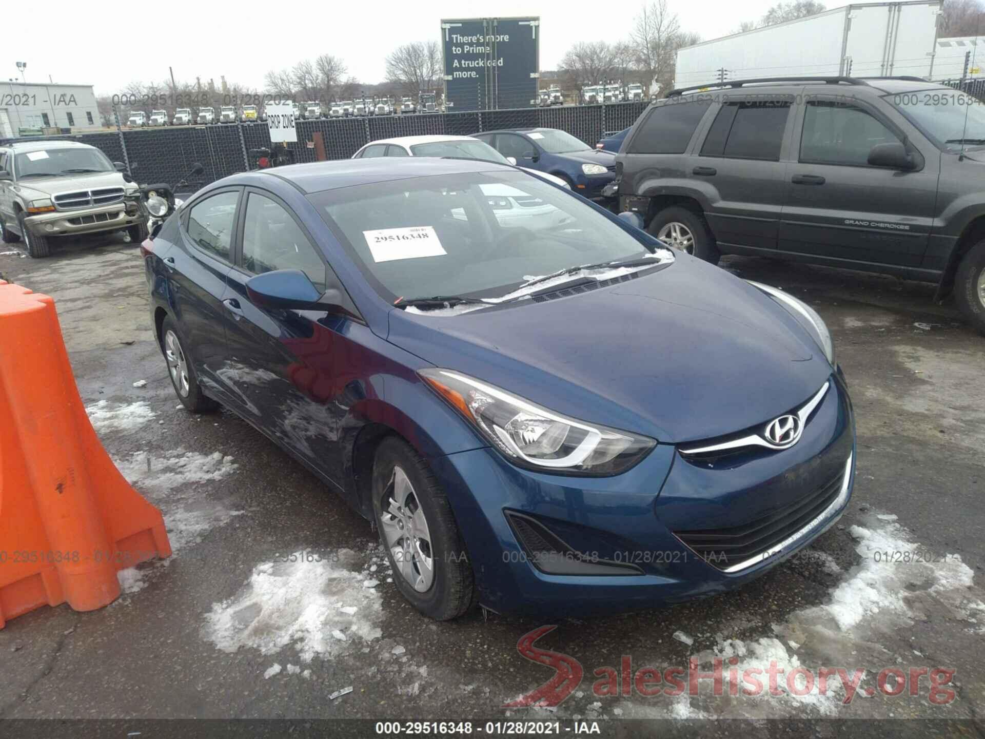 5NPDH4AE9GH718994 2016 HYUNDAI ELANTRA