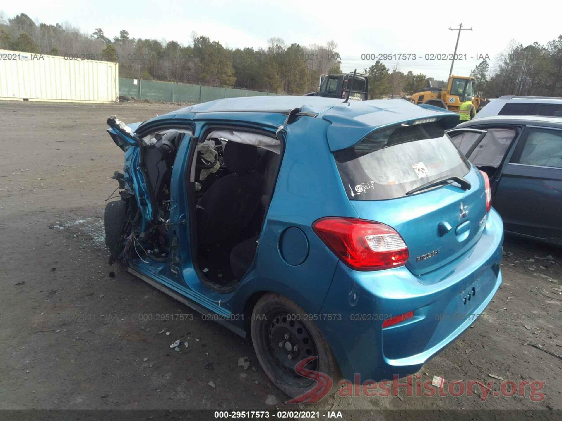 ML32A3HJ9KH007511 2019 MITSUBISHI MIRAGE