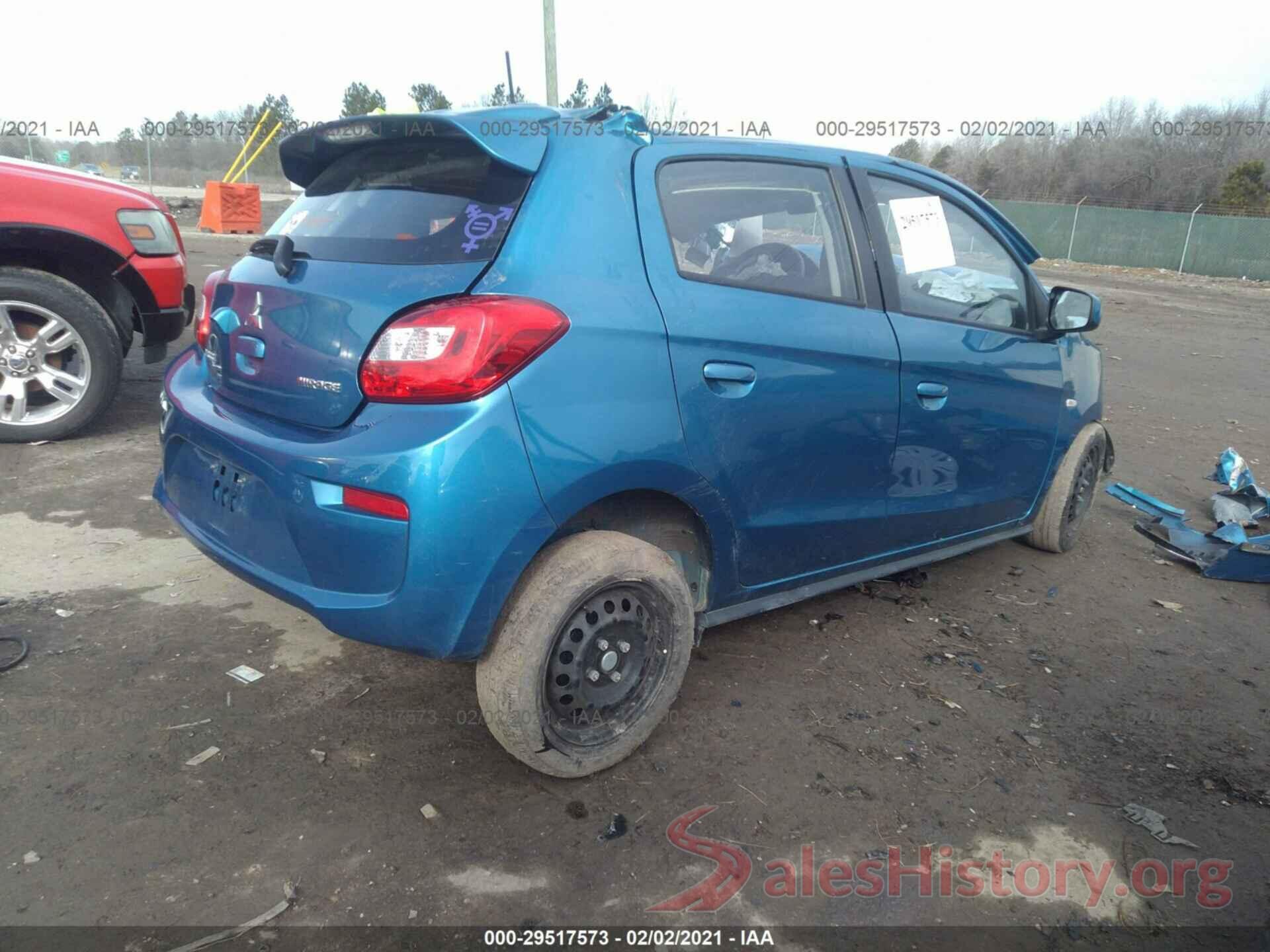 ML32A3HJ9KH007511 2019 MITSUBISHI MIRAGE