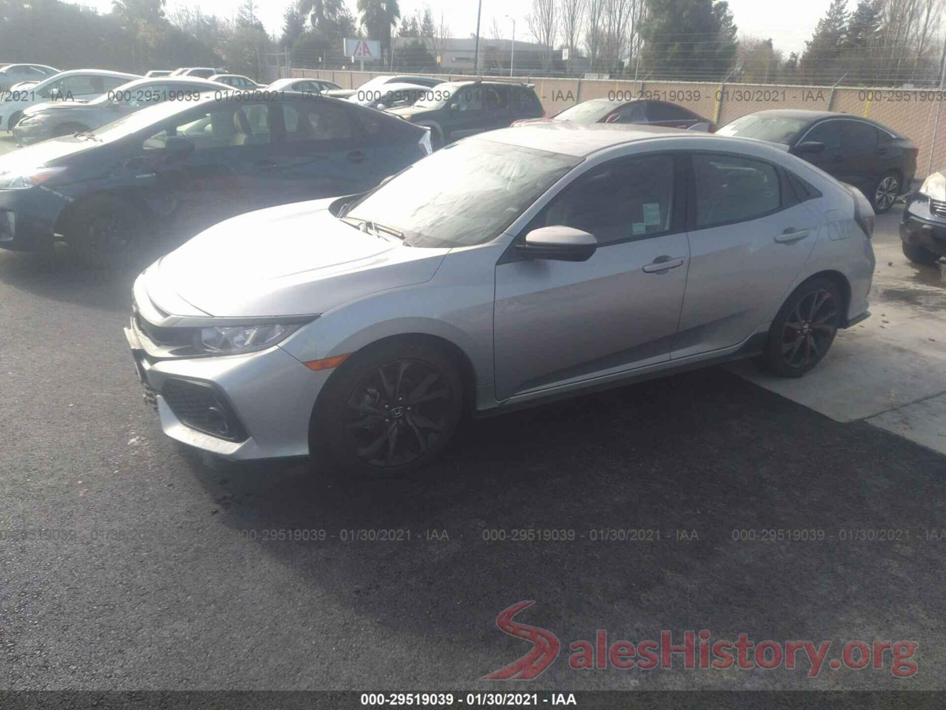 SHHFK7H49HU422218 2017 HONDA CIVIC HATCHBACK