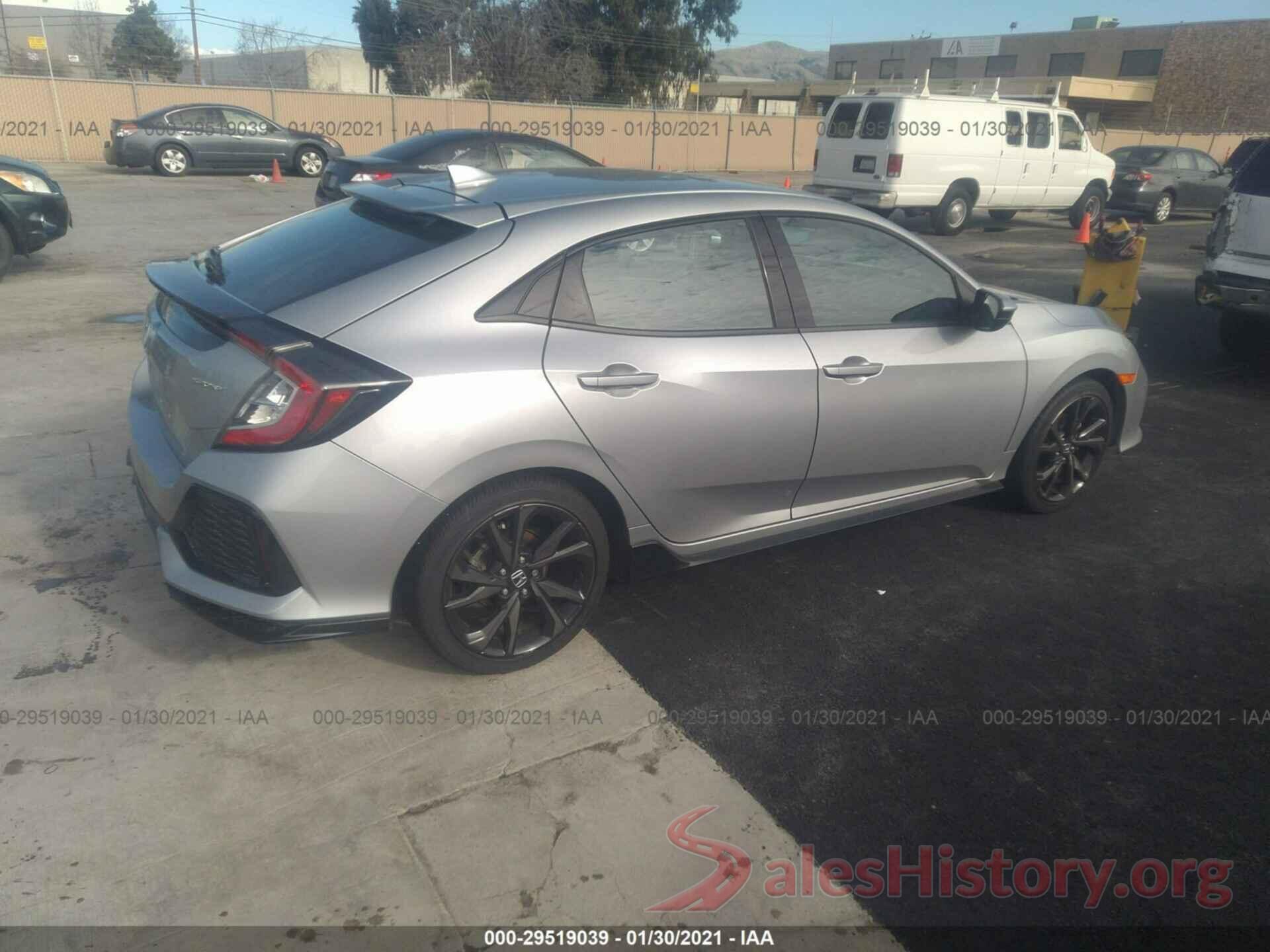 SHHFK7H49HU422218 2017 HONDA CIVIC HATCHBACK