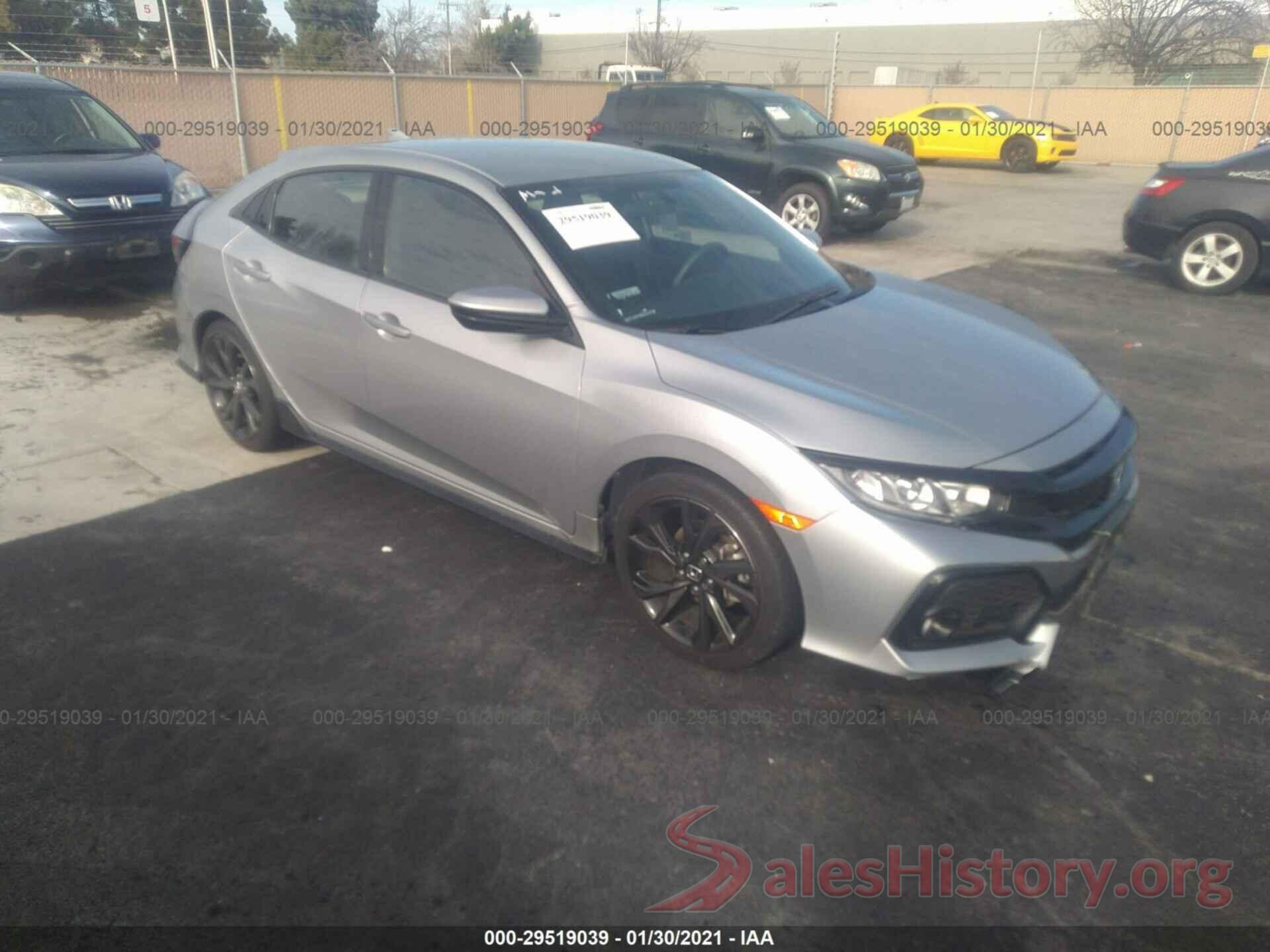 SHHFK7H49HU422218 2017 HONDA CIVIC HATCHBACK