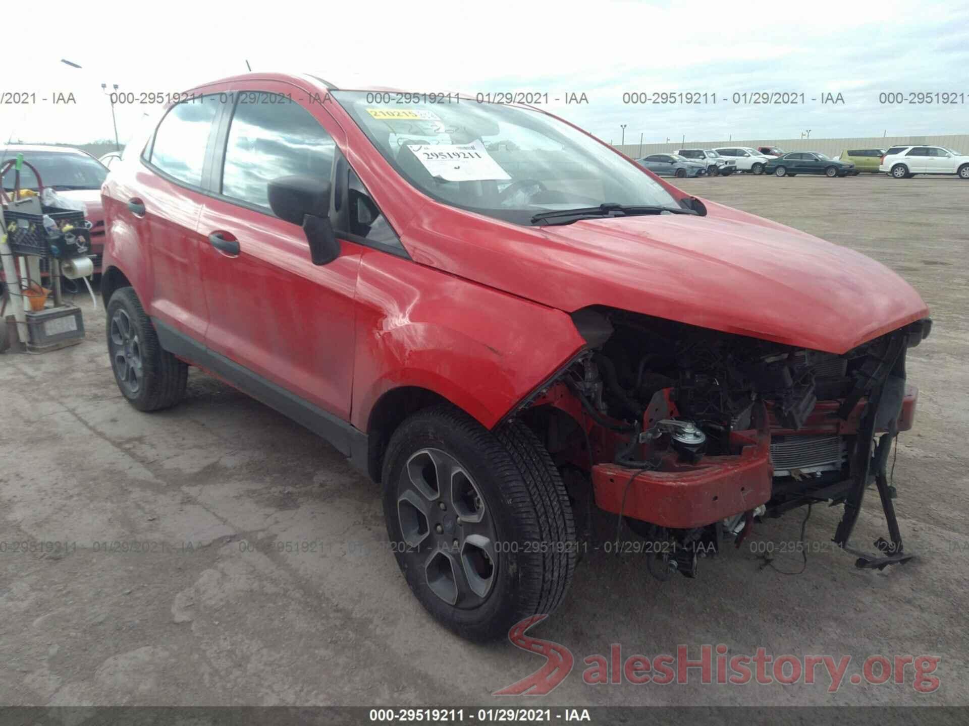 MAJ3S2FE8LC368229 2020 FORD ECOSPORT