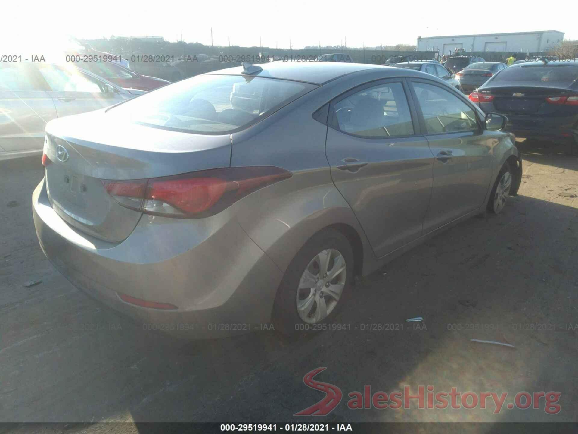 5NPDH4AE2GH664308 2016 HYUNDAI ELANTRA