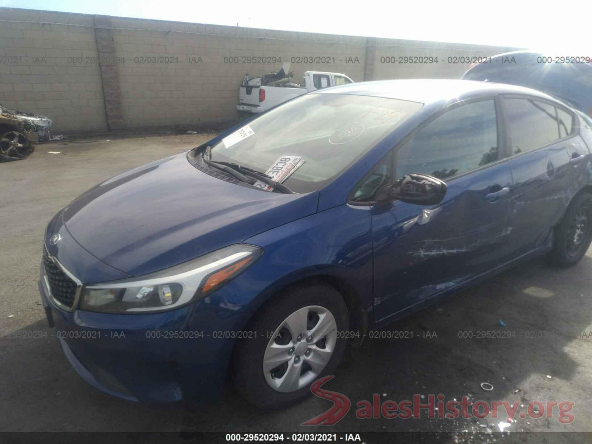 3KPFK4A76JE183288 2018 KIA FORTE