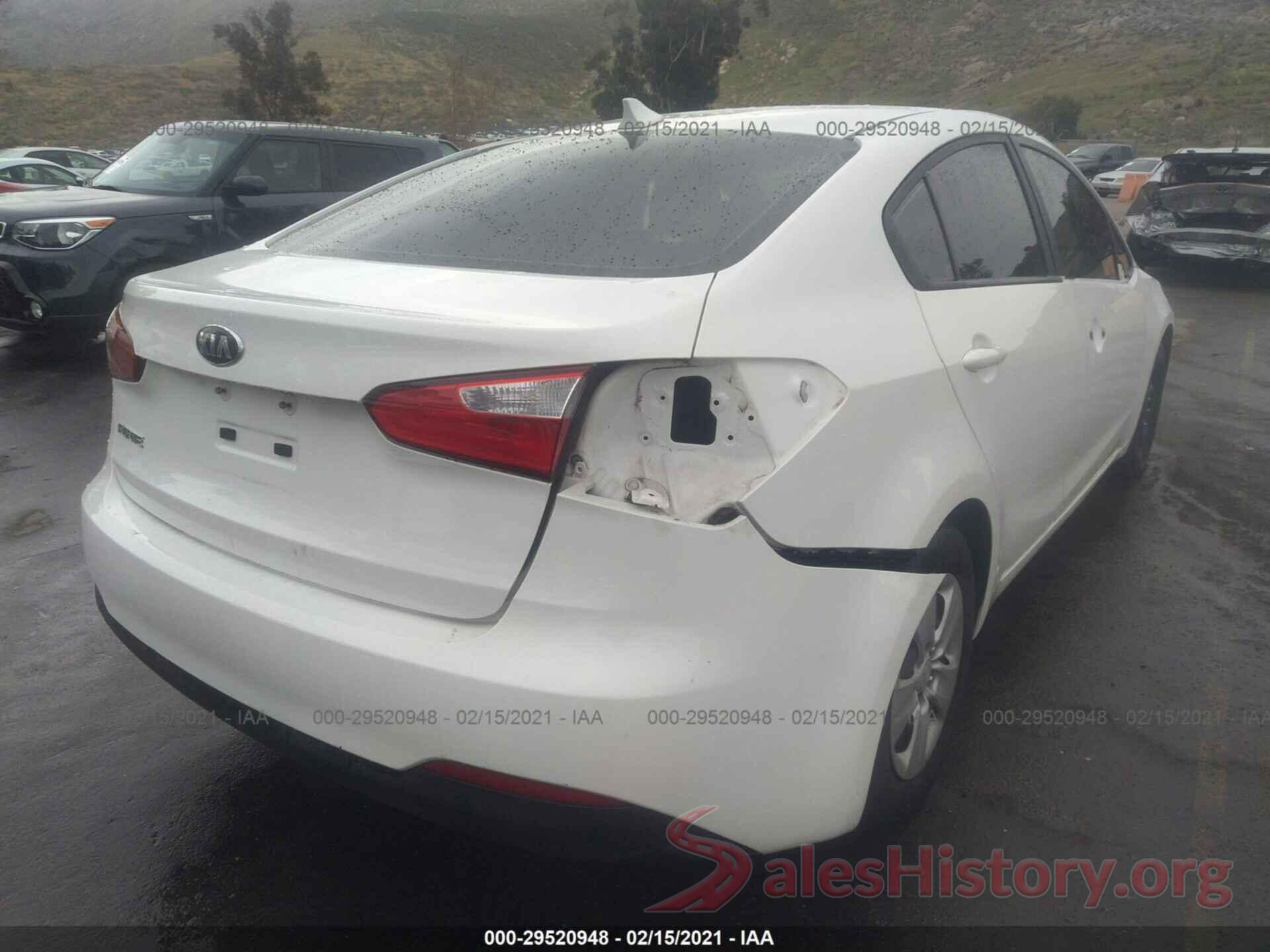 KNAFK4A63G5510206 2016 KIA FORTE