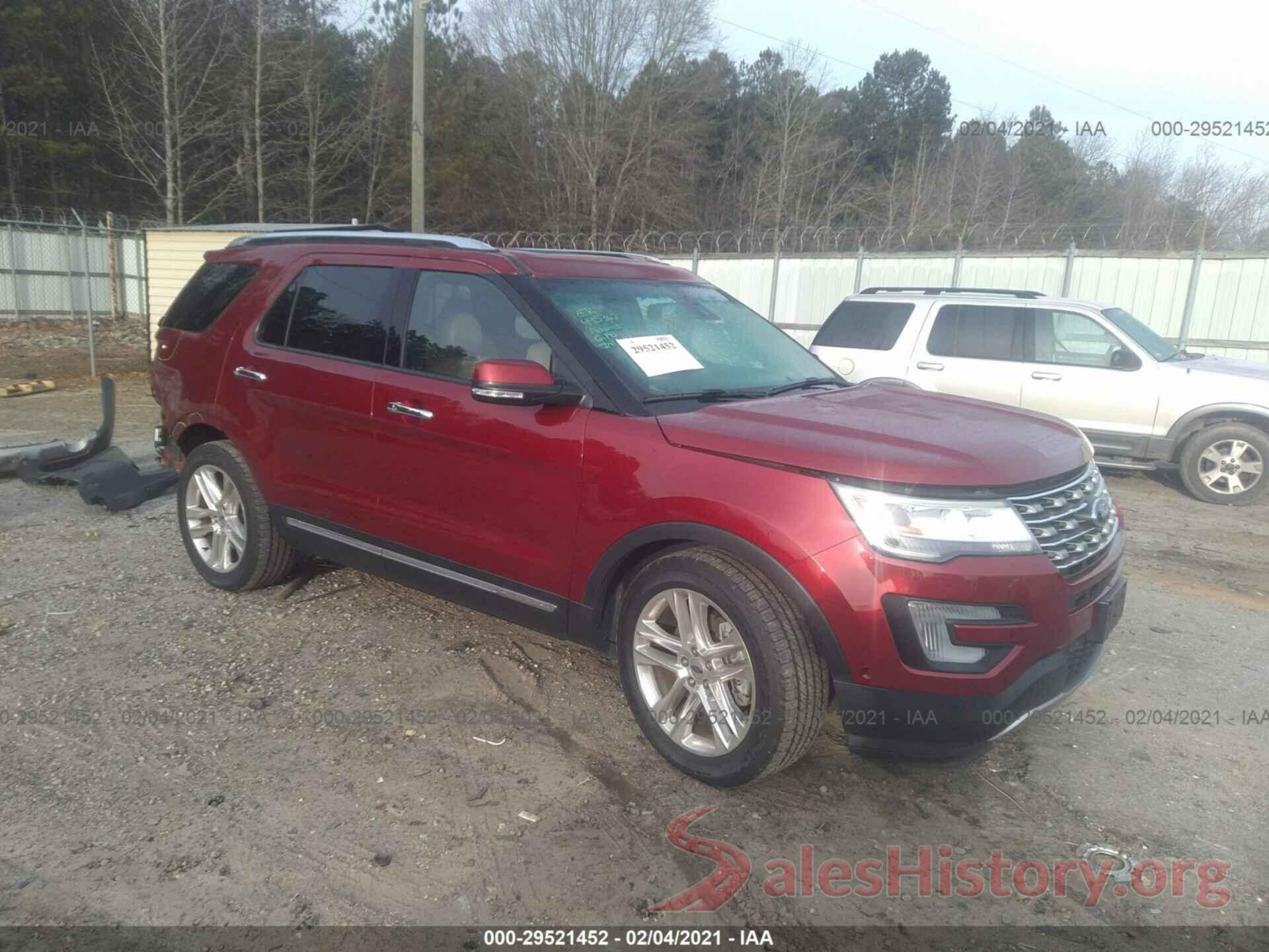 1FM5K7F88HGA31517 2017 FORD EXPLORER