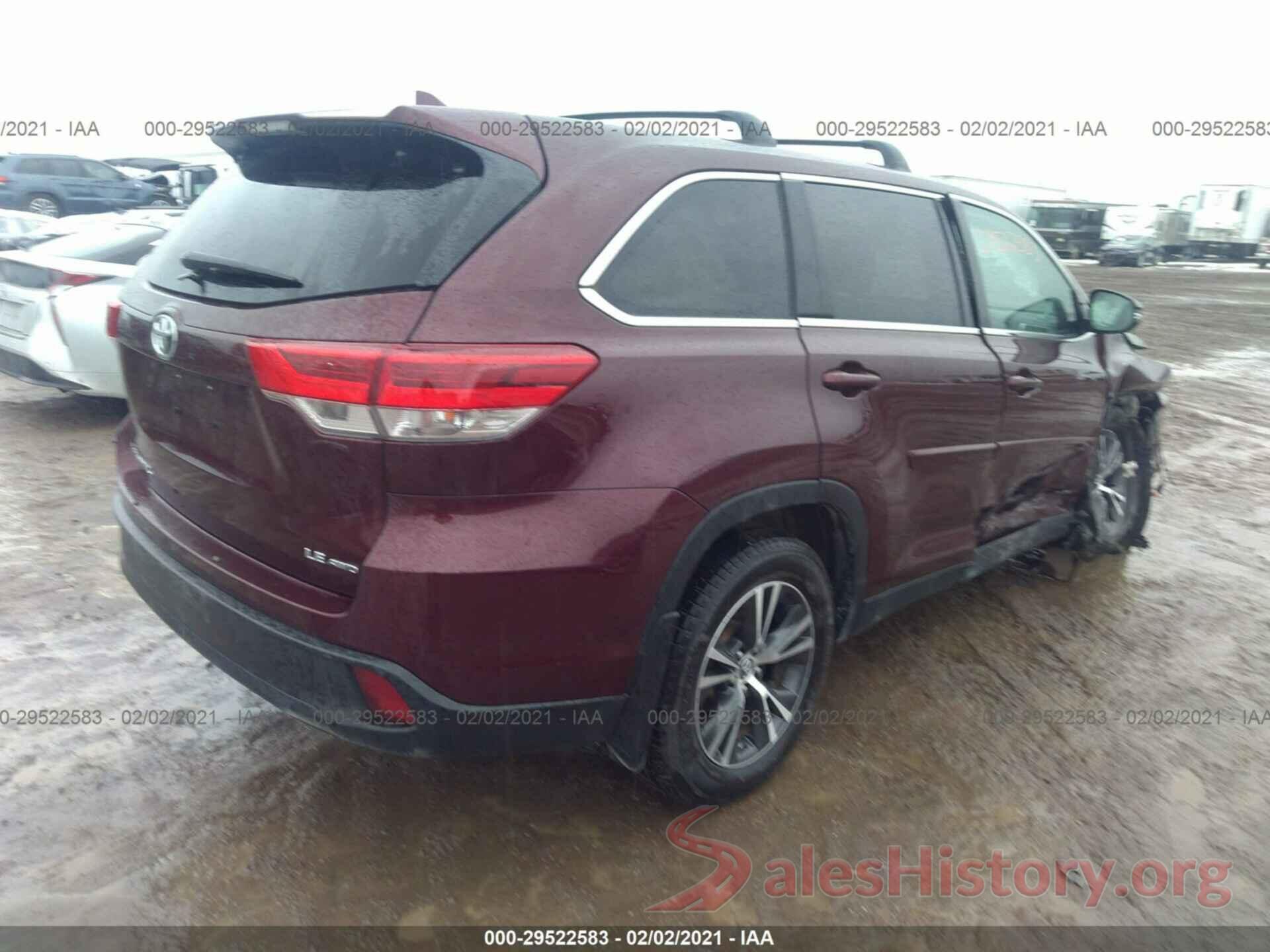 5TDBZRFH0KS994858 2019 TOYOTA HIGHLANDER