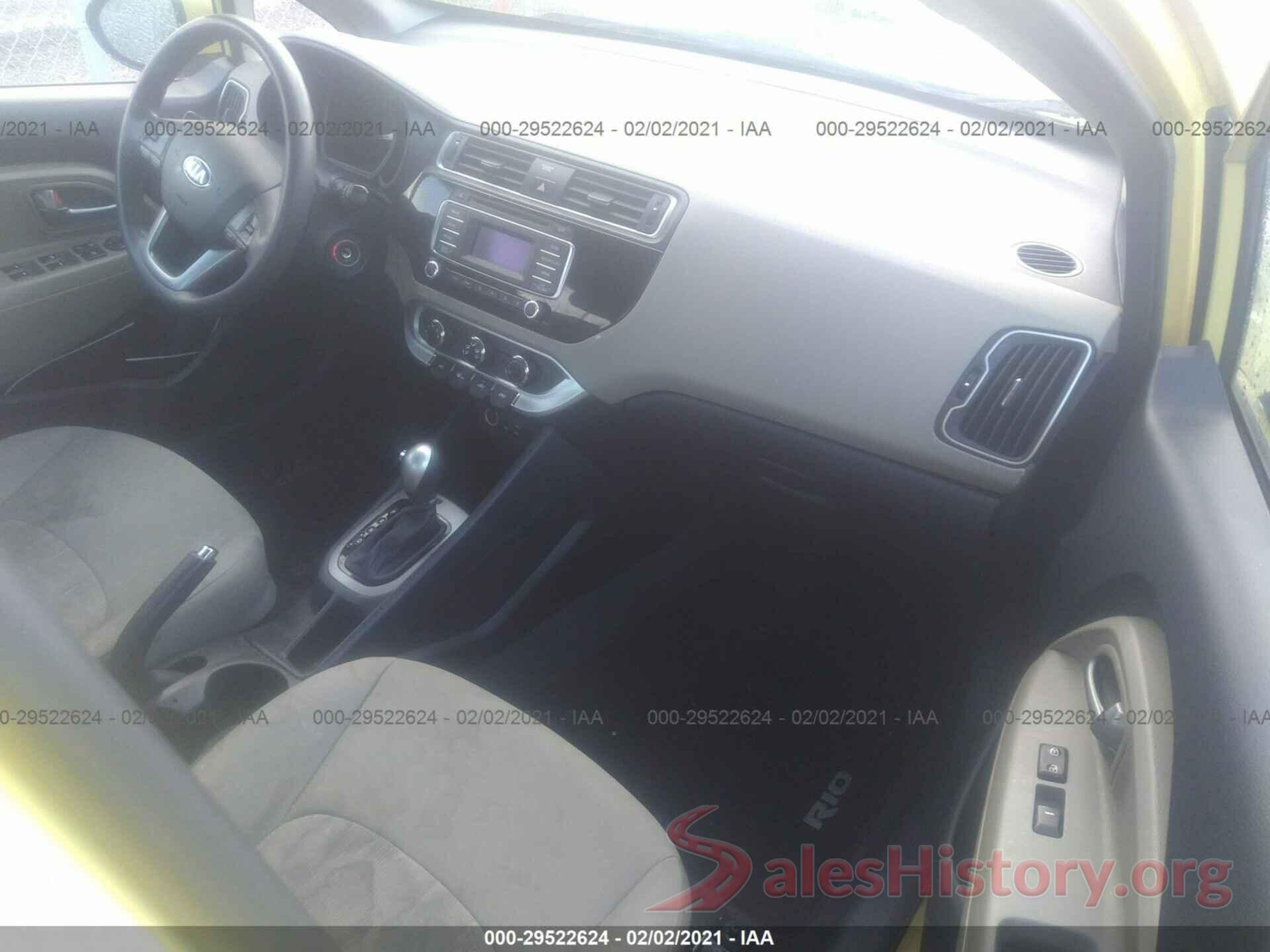 KNADM4A39G6576292 2016 KIA RIO