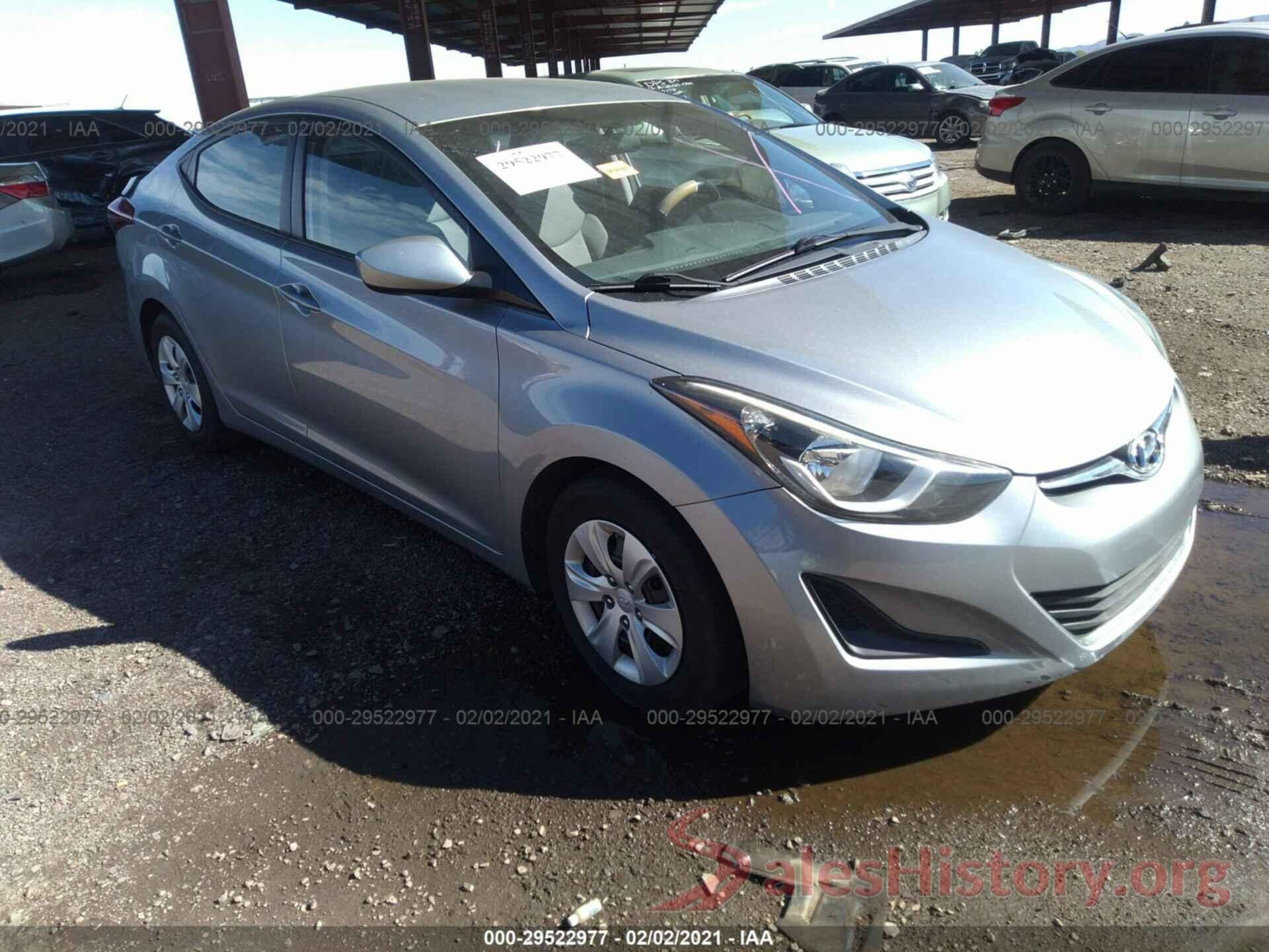 5NPDH4AE0GH676795 2016 HYUNDAI ELANTRA