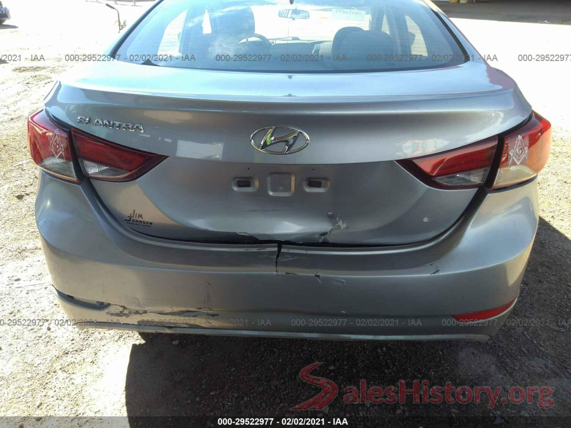 5NPDH4AE0GH676795 2016 HYUNDAI ELANTRA