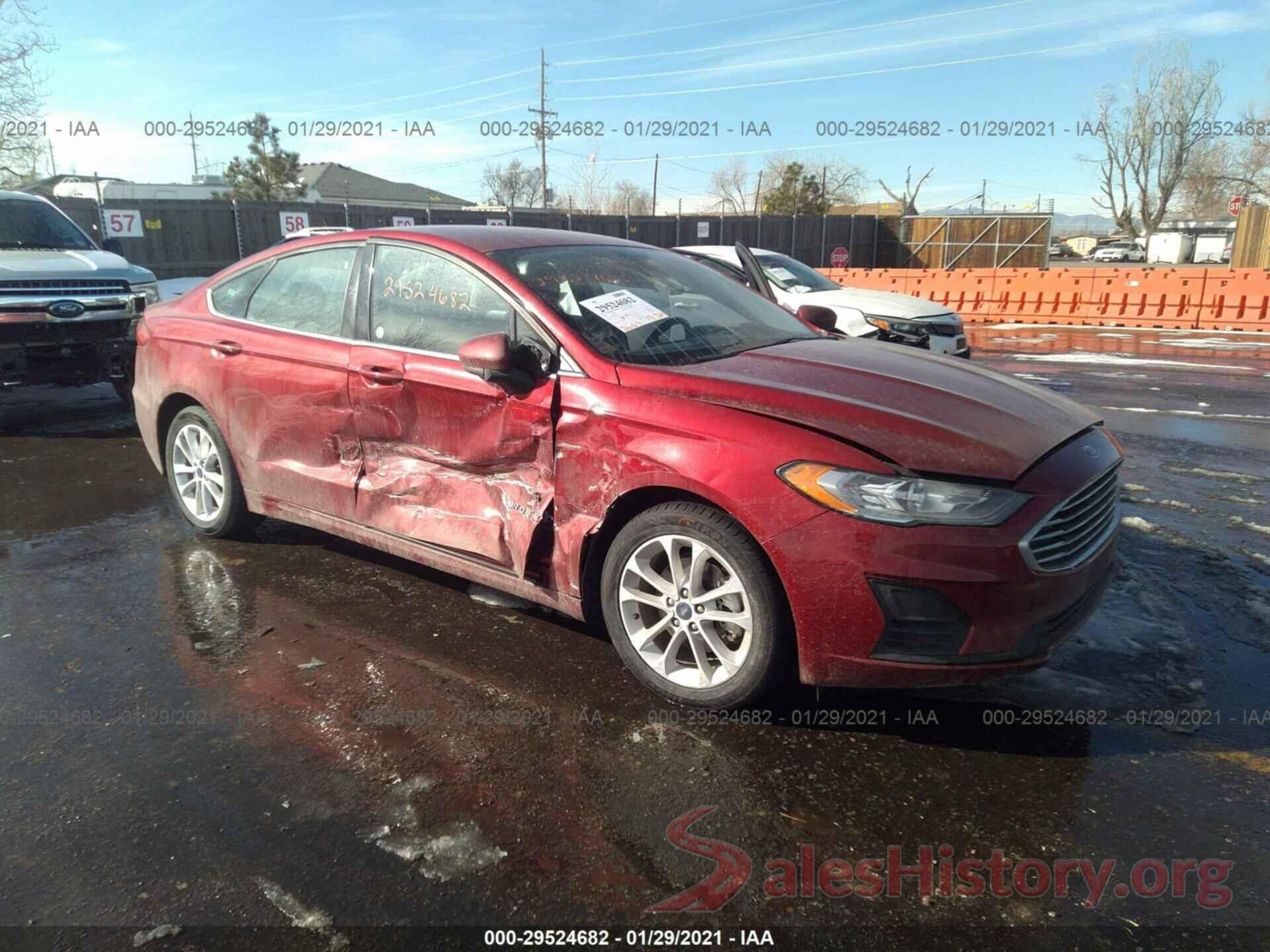 3FA6P0LU5KR256583 2019 FORD FUSION HYBRID