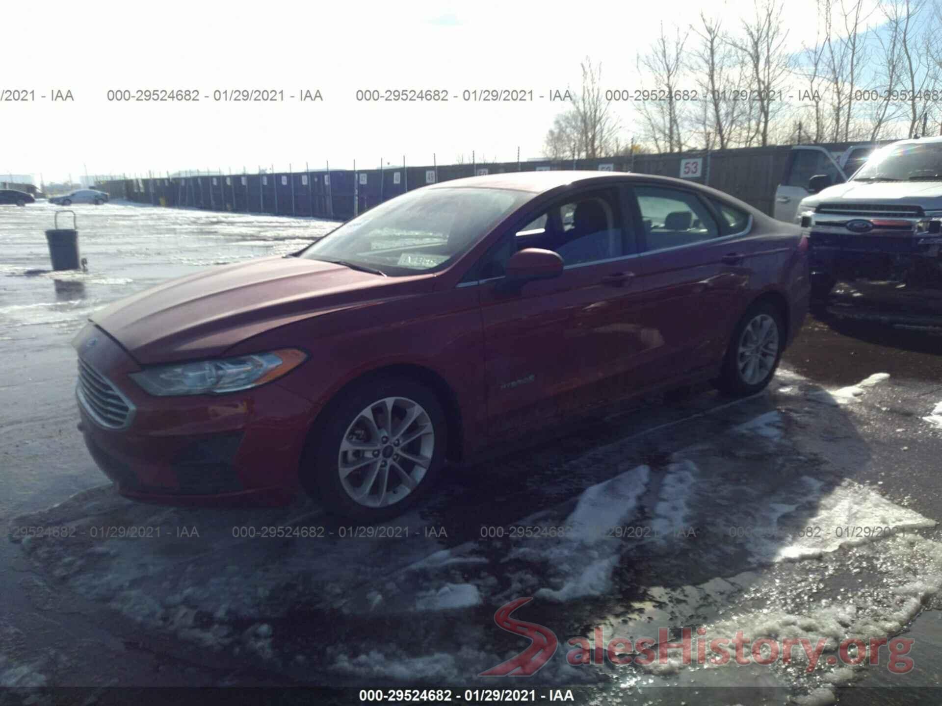 3FA6P0LU5KR256583 2019 FORD FUSION HYBRID