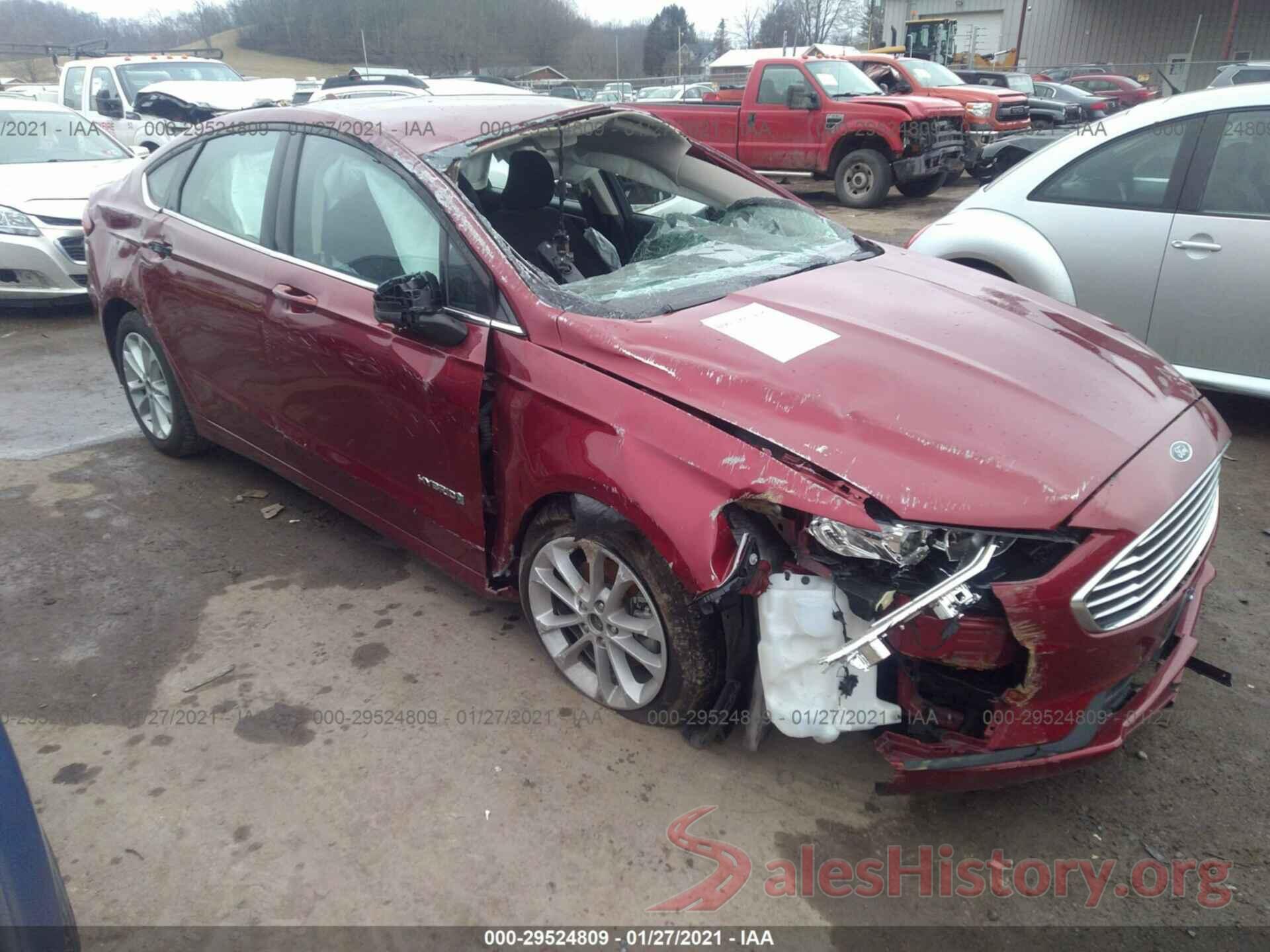 3FA6P0LU8KR188005 2019 FORD FUSION HYBRID