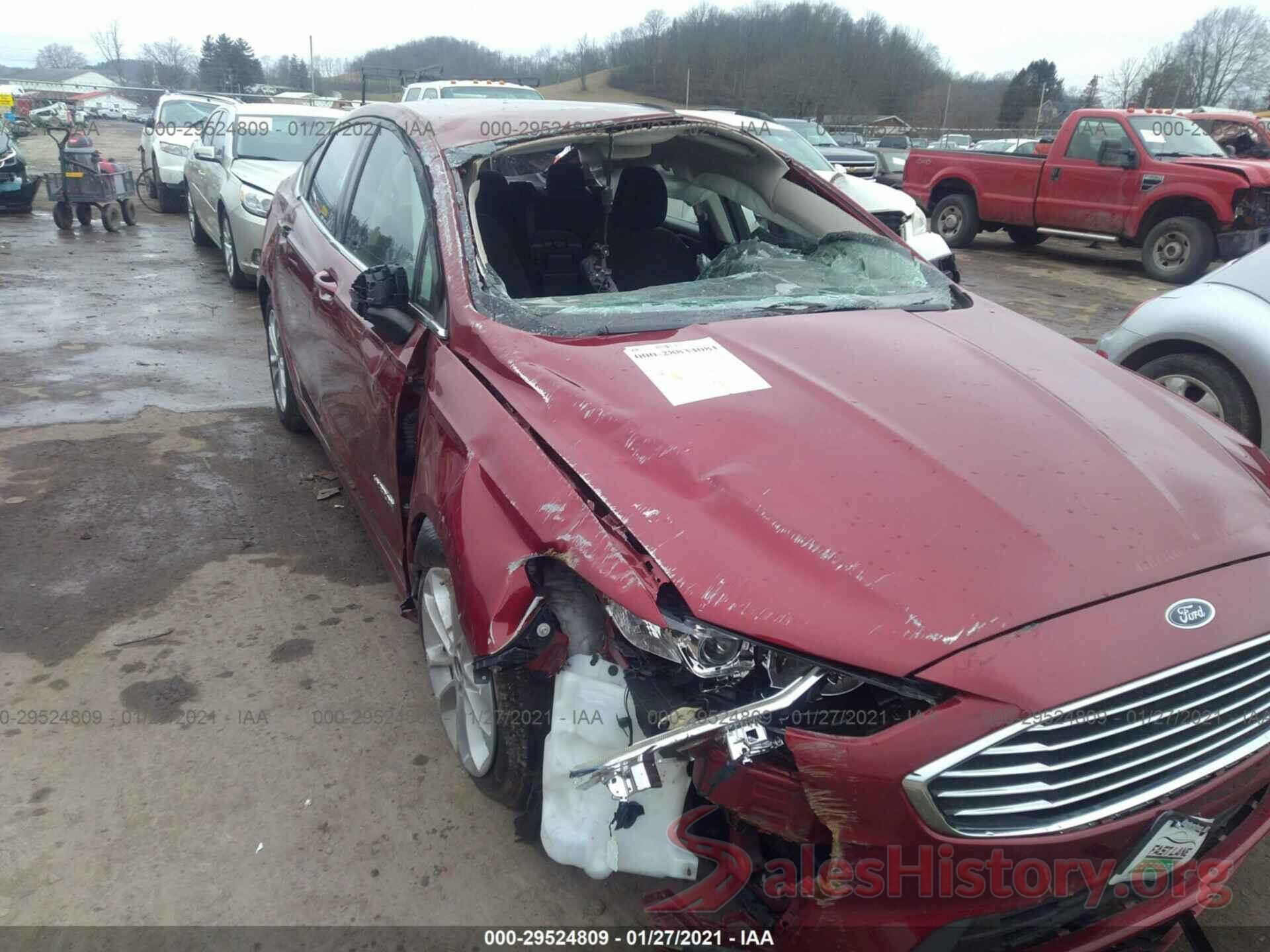 3FA6P0LU8KR188005 2019 FORD FUSION HYBRID