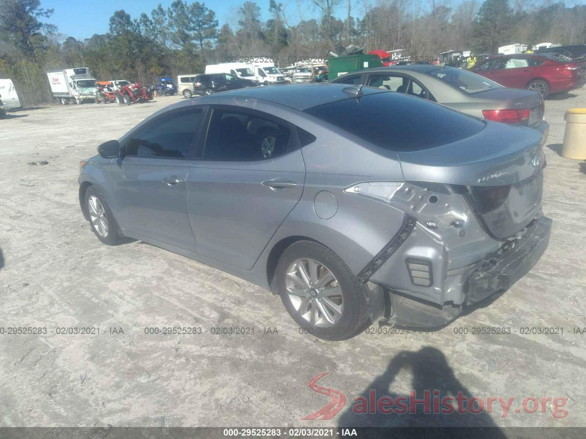 5NPDH4AE4GH670451 2016 HYUNDAI ELANTRA