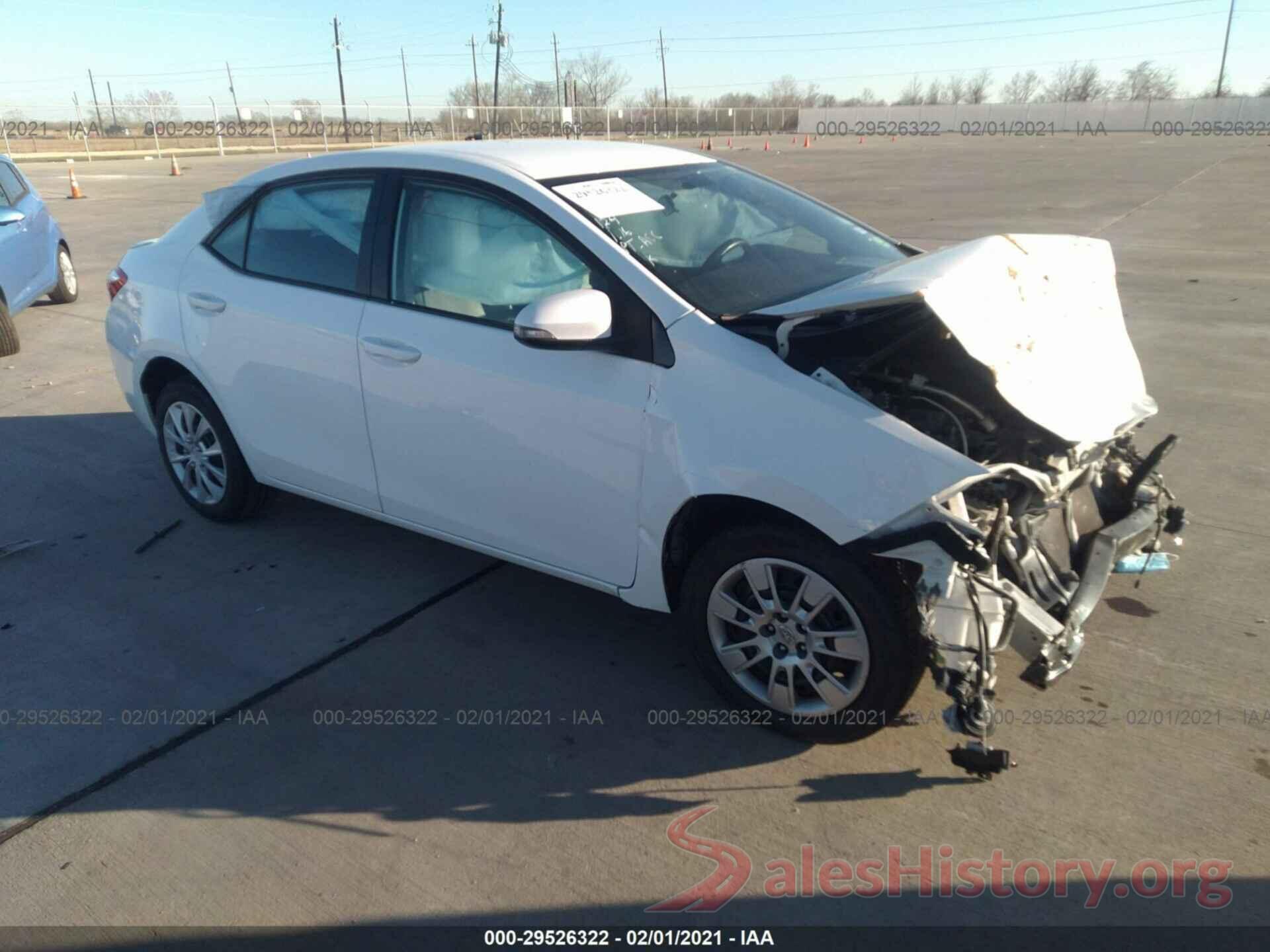 5YFBURHE2GP493505 2016 TOYOTA COROLLA