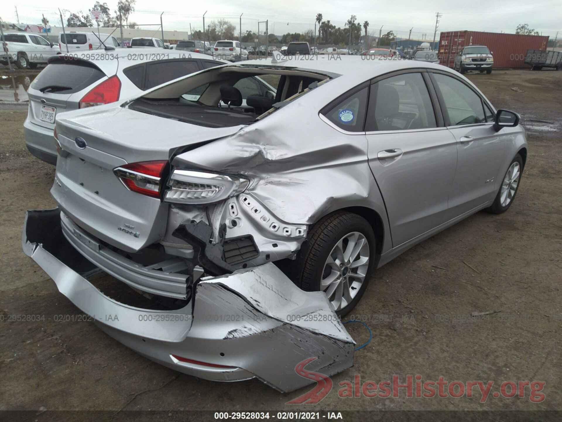 3FA6P0LU4KR174487 2019 FORD FUSION HYBRID